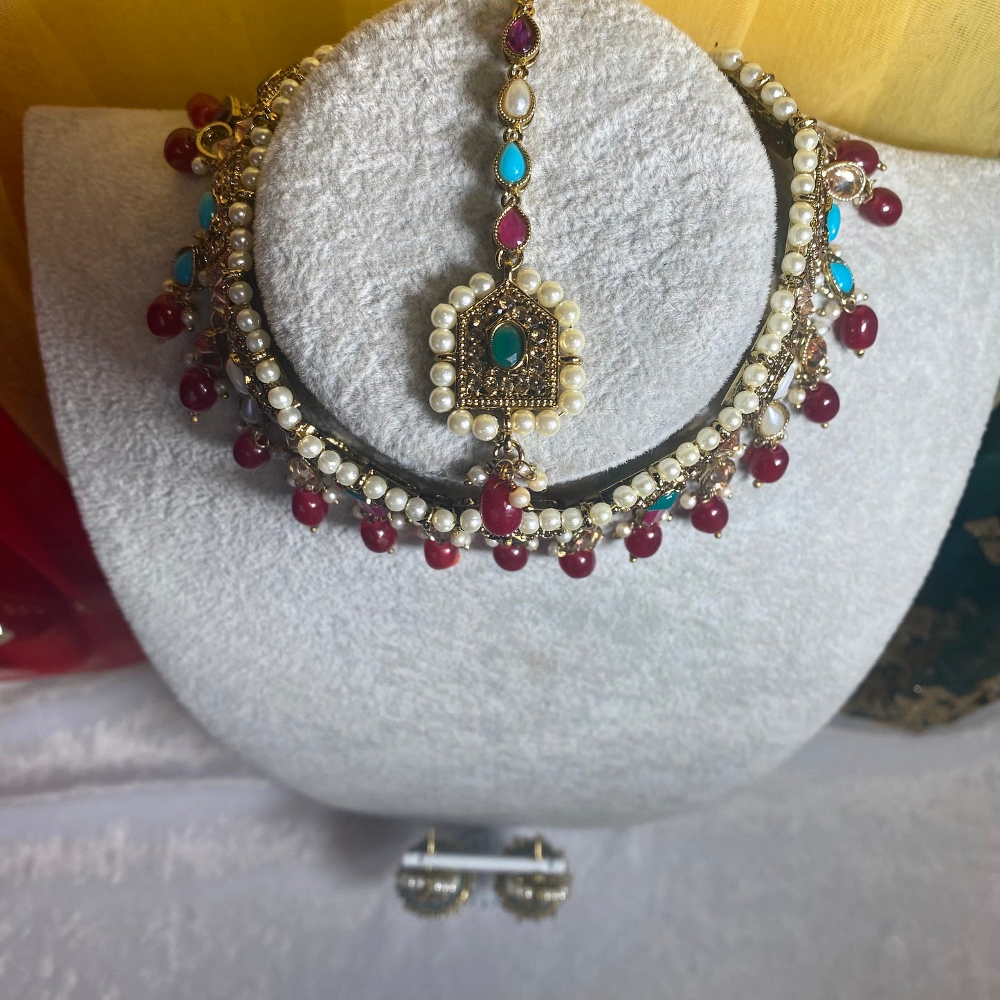 Multicolour Indian Choker Set