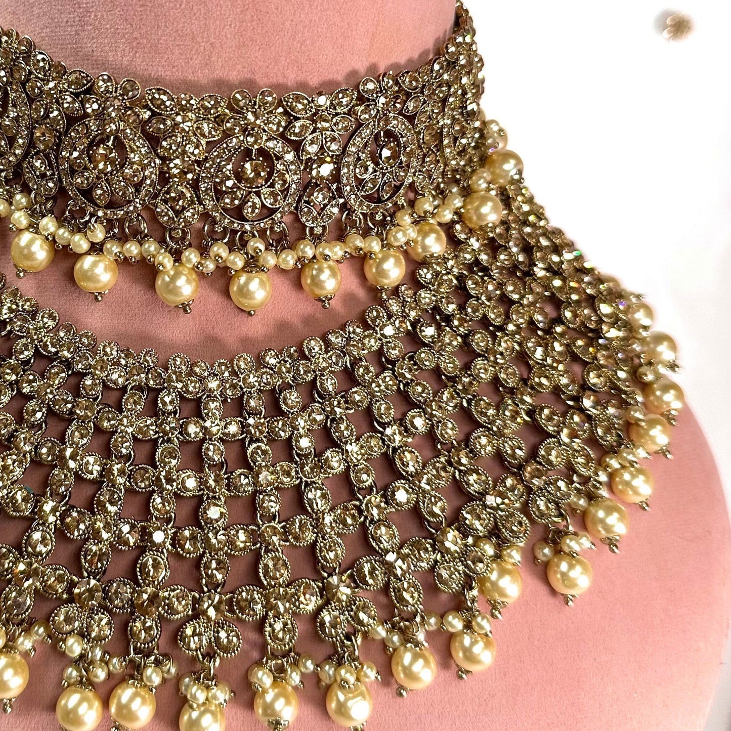 Antique Gold Double Necklace