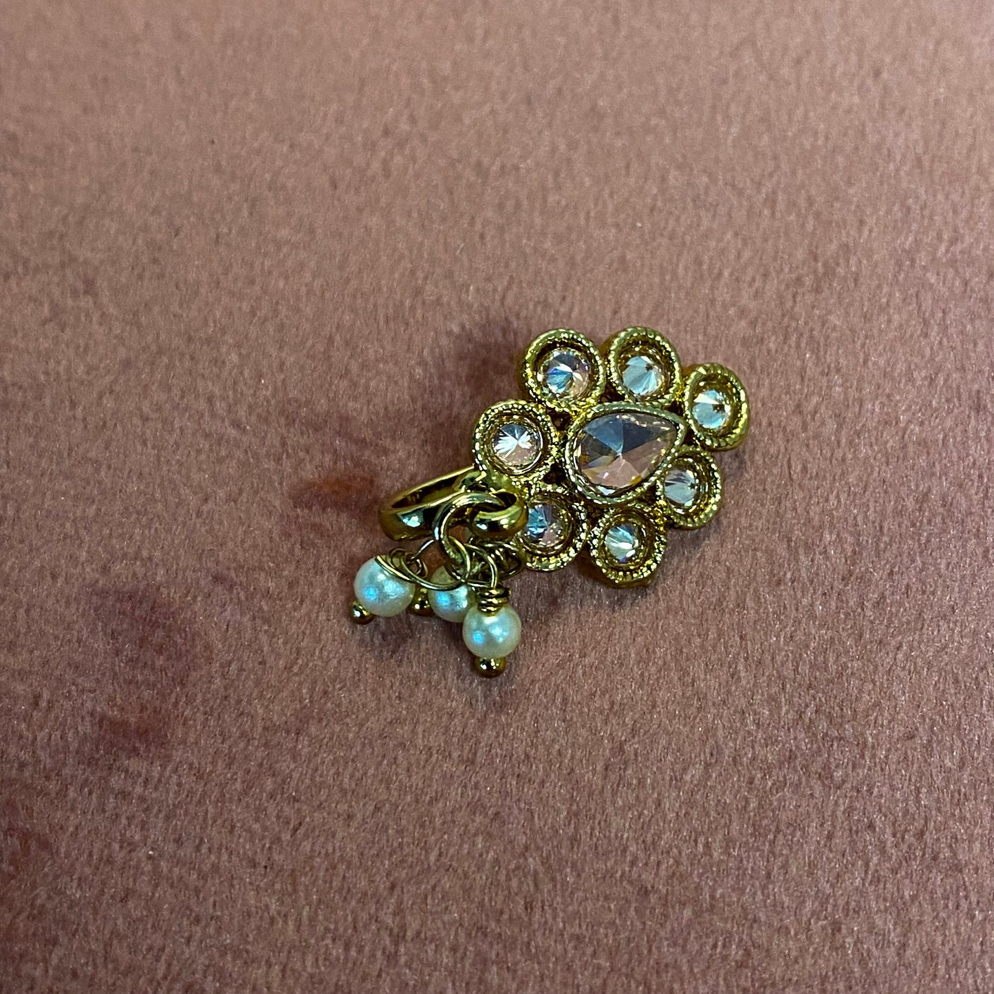 Non-Piercing Nose Ring - Gold