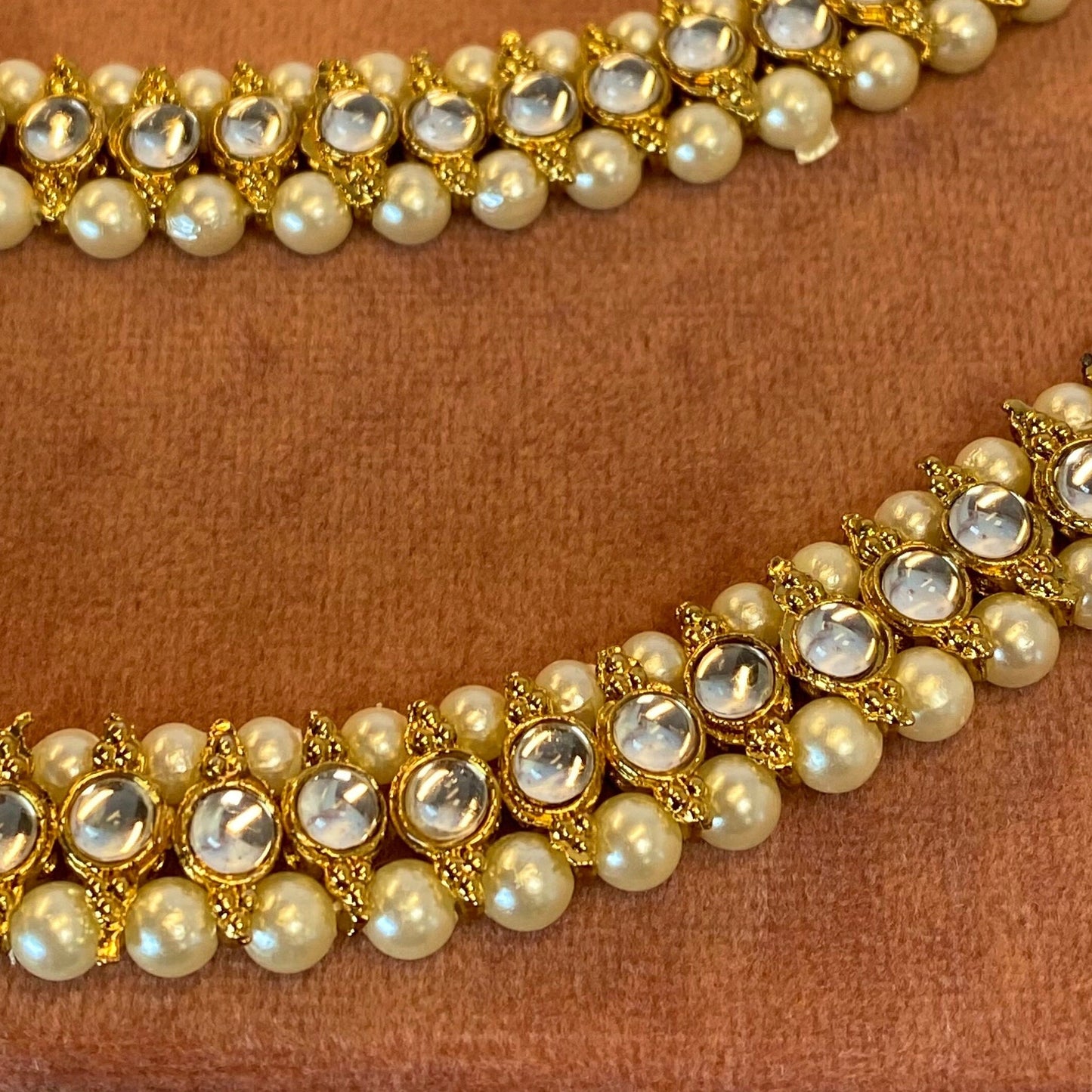 Faux Kundan Anklet