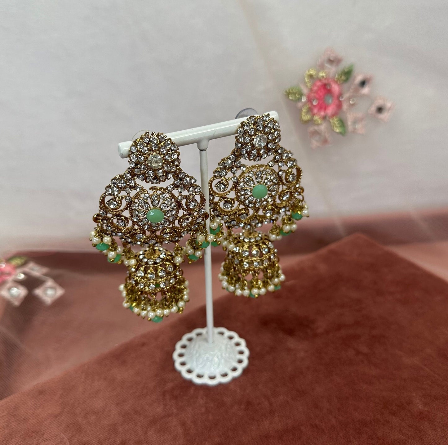 Crystal Choker Set - Mint