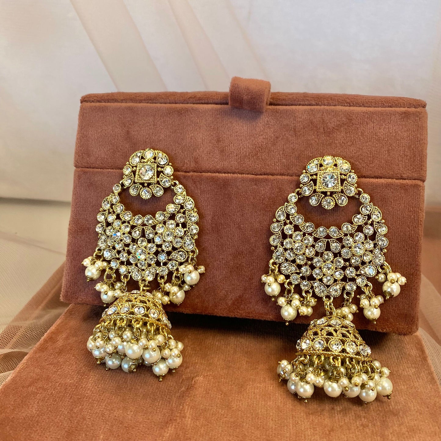 Large Earring with Jhumka