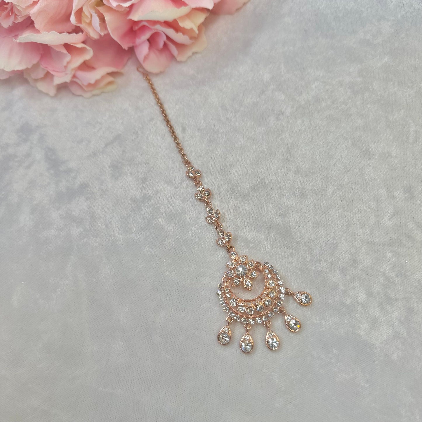 Rose Gold/Clear Medium Tikka