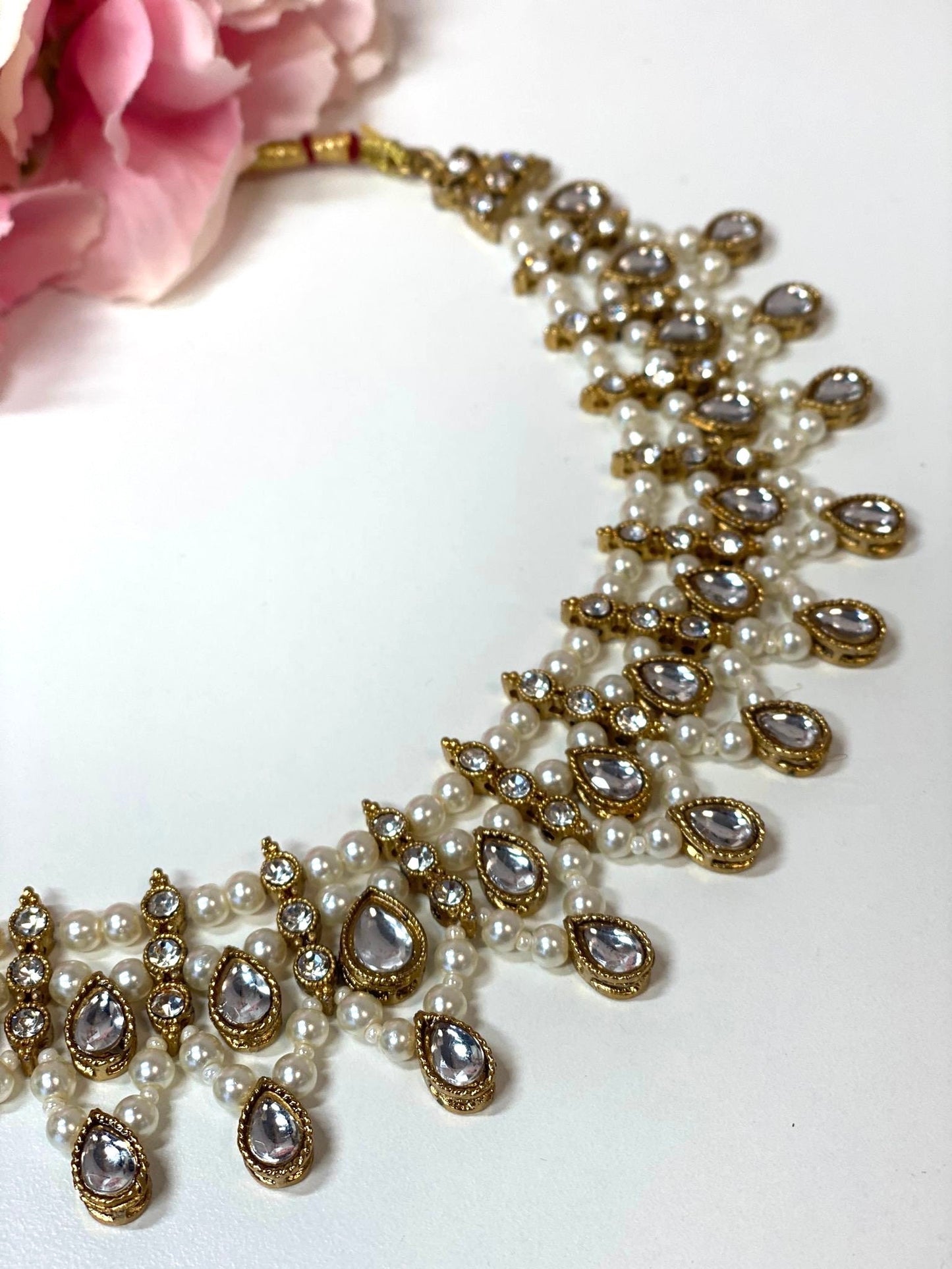 Pearl Necklace/ Choker (Individual piece)/ Unique Style/ Indian/ Pakistani/Fashion Jewellery/ Gift for Women