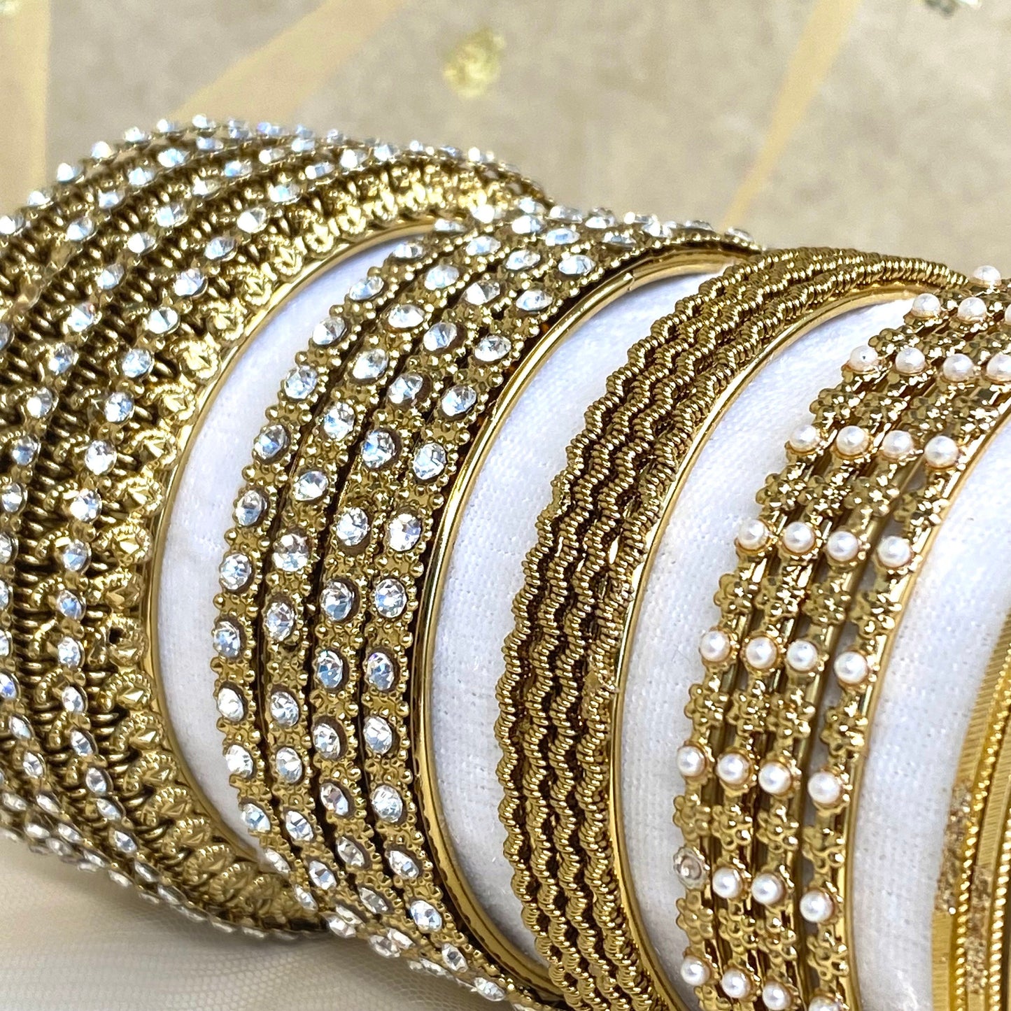 Bangle Roll Build Your Bangle Set - Gold Collection/Indian/ Pakistani/Jewelley/ Fashion Bracelet/Gift for wome/ Bangle Roll