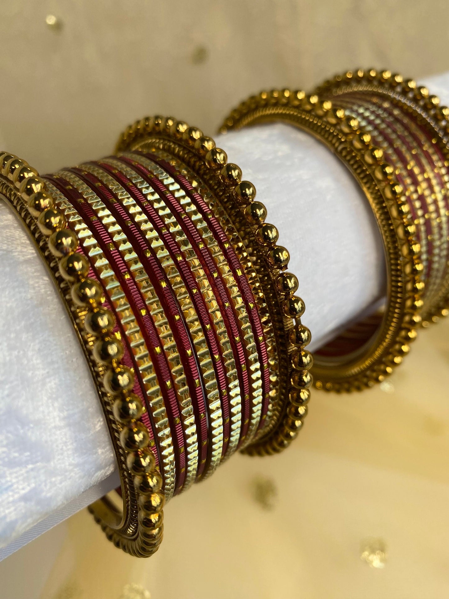 Maroon Royal Bangle Set/Indian/ Pakistani/Jewelley/ Fashion Bracelet/small bangle/ wedding party /Gift for women