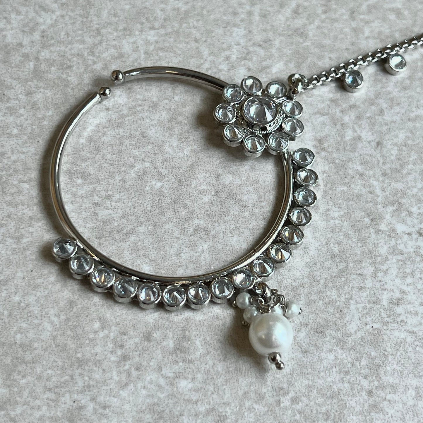 Non-Piercing Nose Ring - Silver