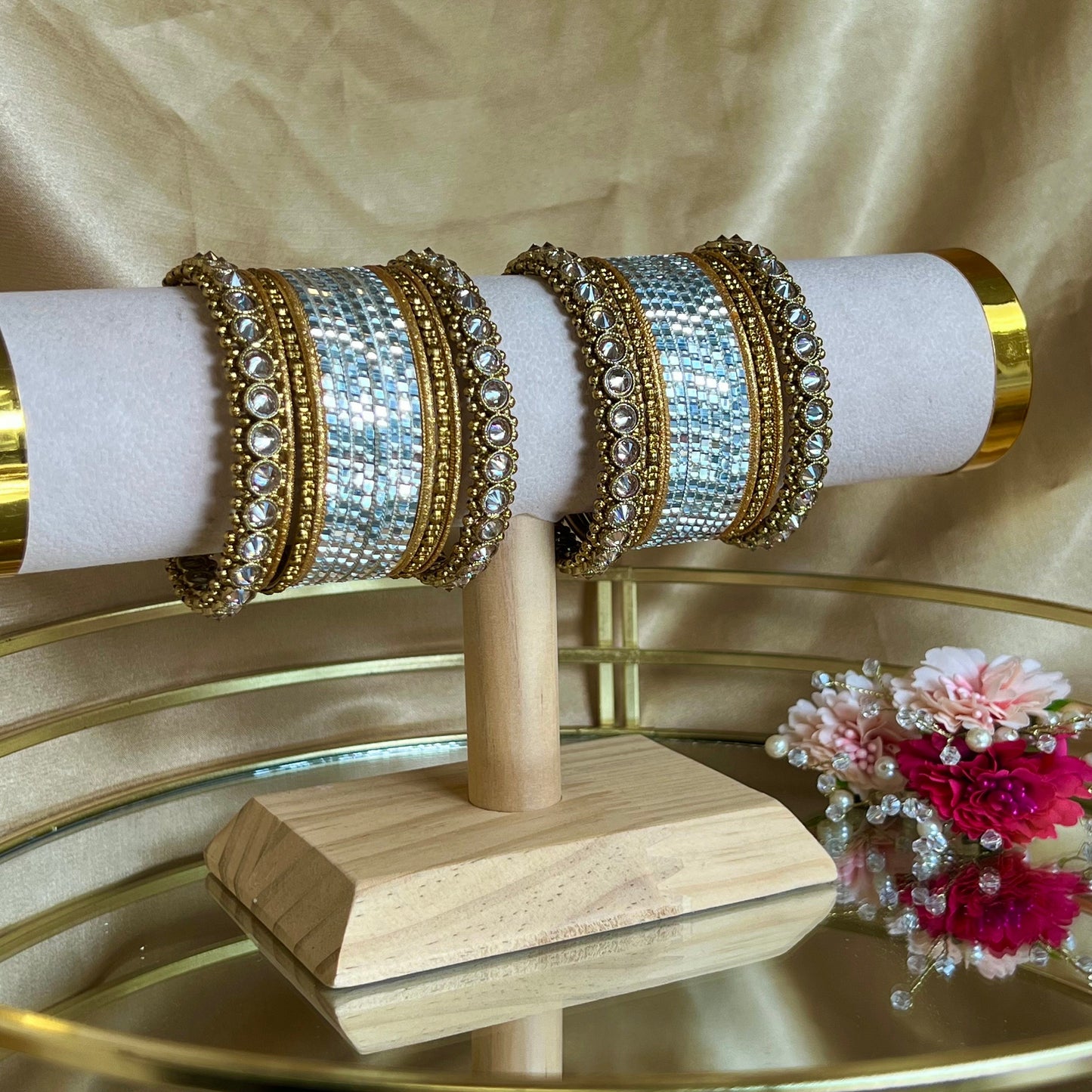 Gold/ Silver Bangle Set/Indian/ Pakistani/Jewelley/ Fashion Bracelet