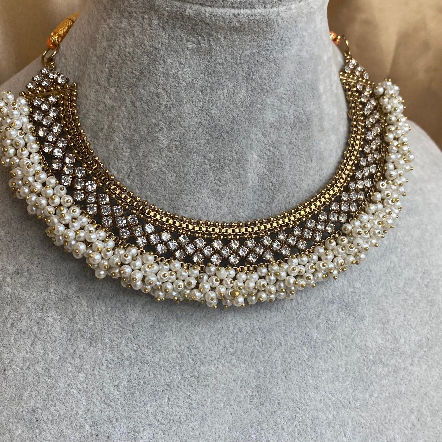 Pearly Necklace only/ Unique Style/ Indian/ Pakistani/Fashion Jewellery/ Gift for Women