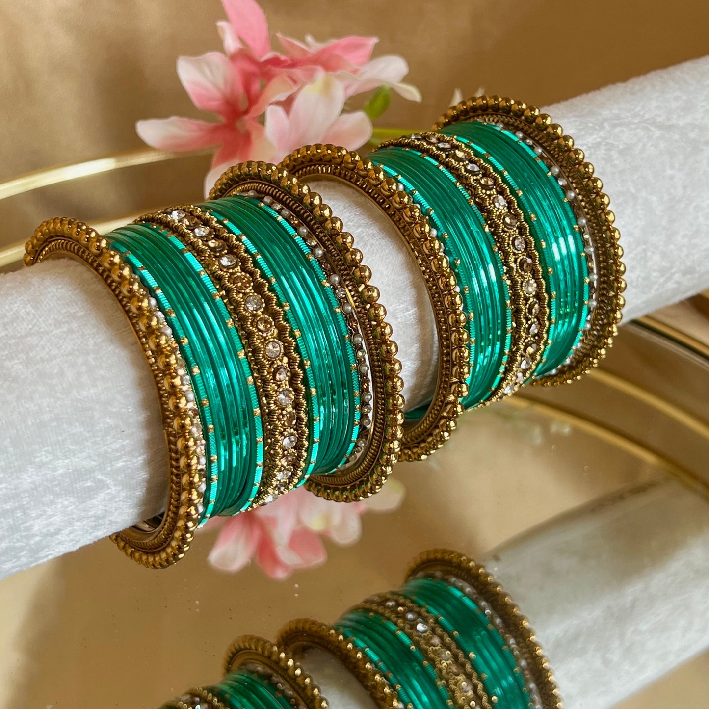Small Mermaid Bangle Set/Indian/ Pakistani/Jewelley/ Fashion Bracelet