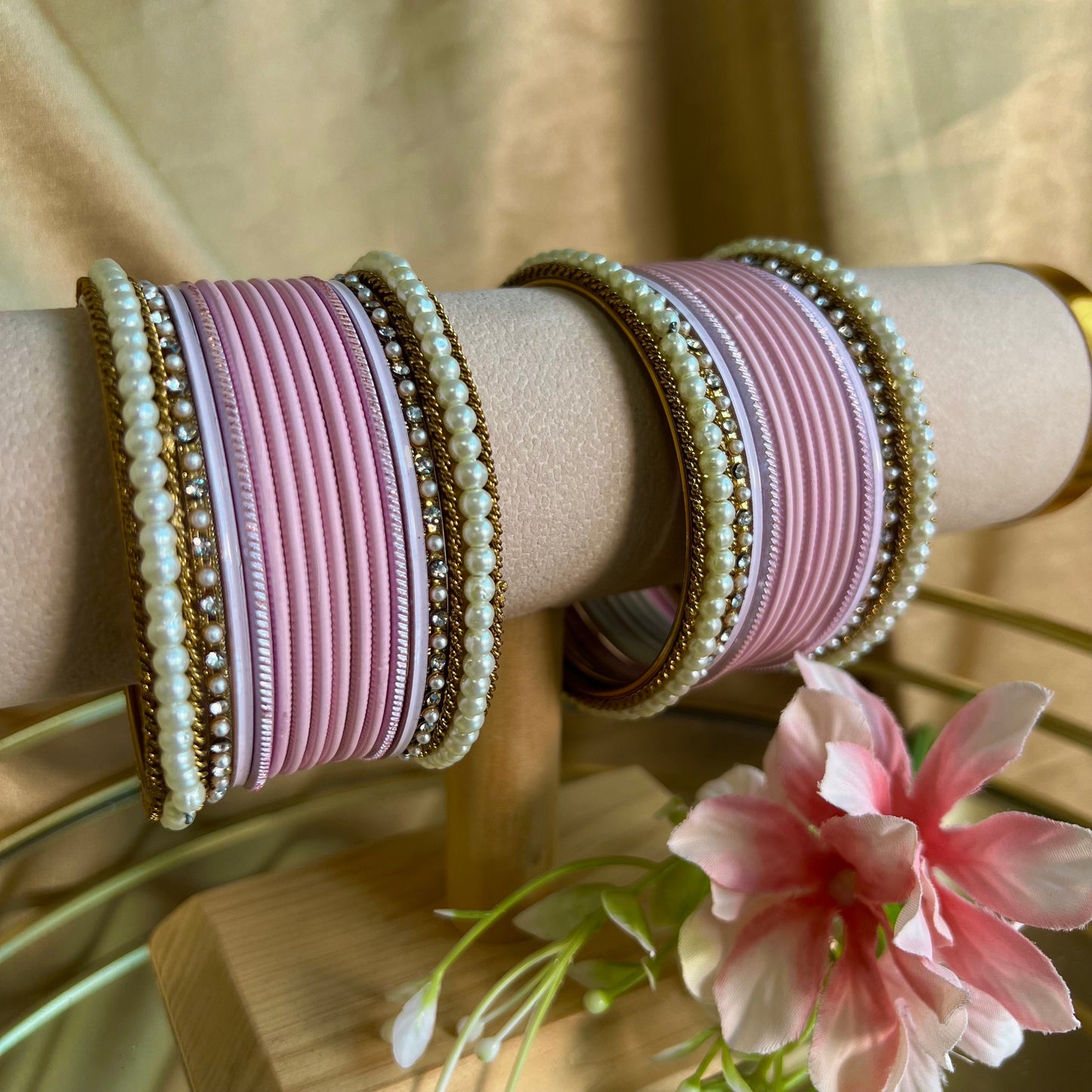 Pink Bangle Set/Indian/ Pakistani/Jewelley/ Fashion Bracelet