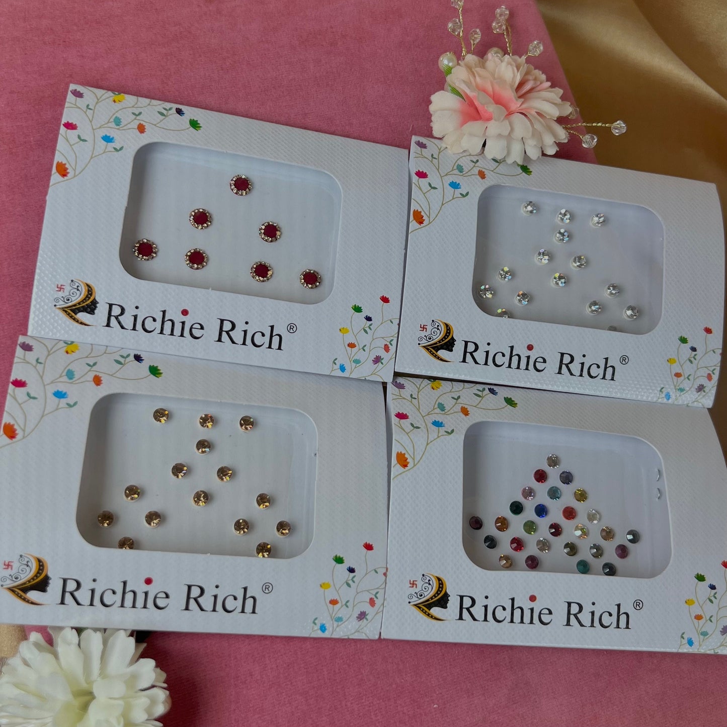 4 Pack of Mixed Bindis