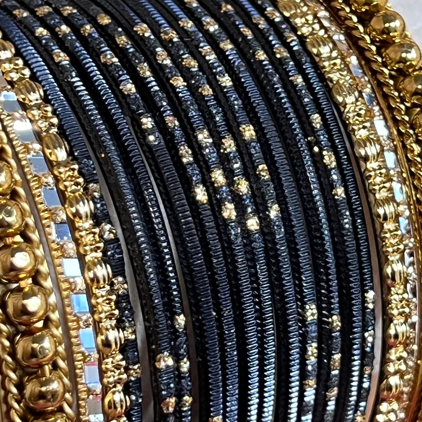 Small Black Bangle Set/Indian/ Pakistani/Jewelley/ Fashion Bracelet