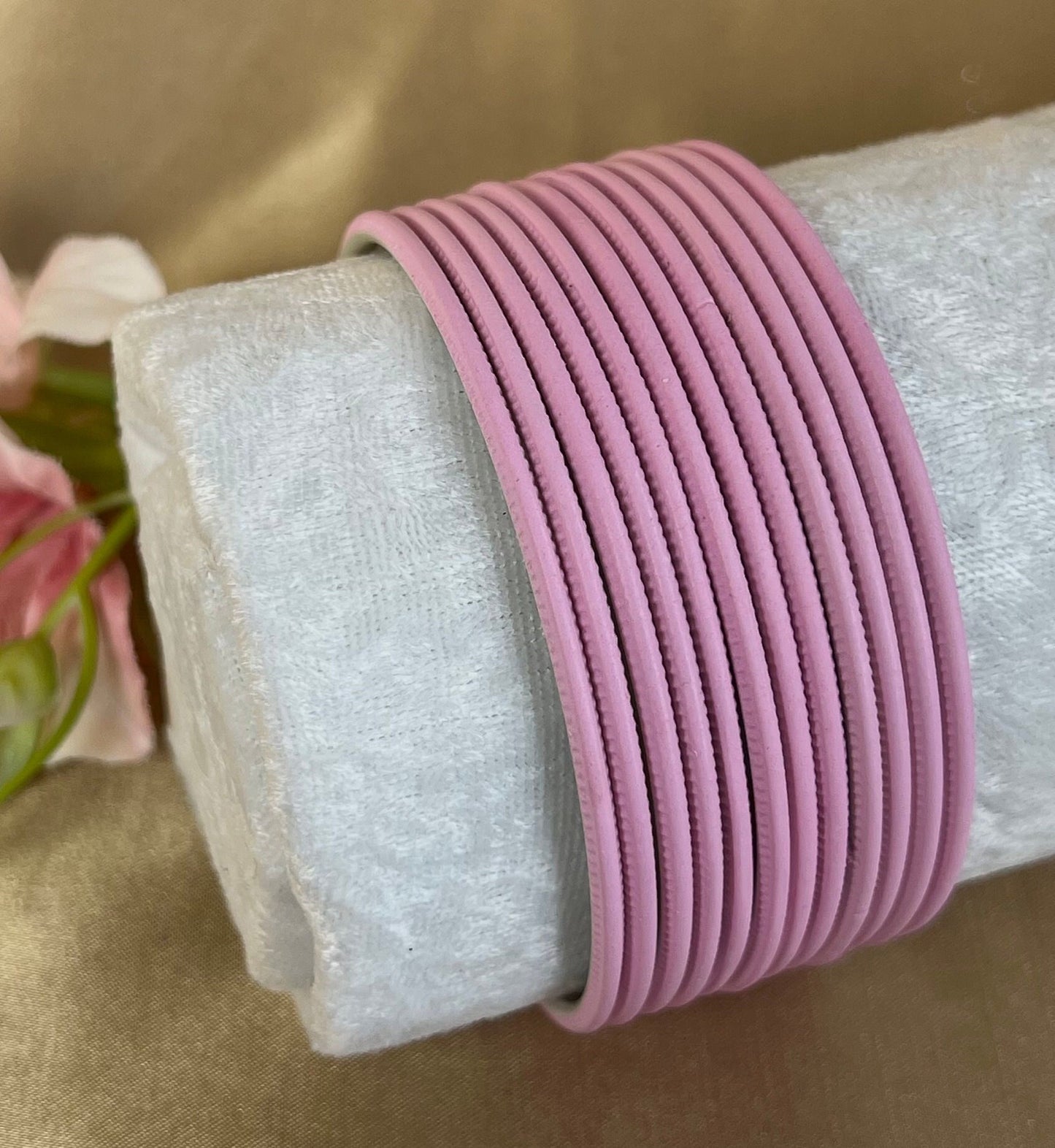 Pink Matte Single Bangles - Set of 12 - Indian Bangles/Braclets/Pink Bangles/Matte Bangles/Indian & Pakistani Jewellery