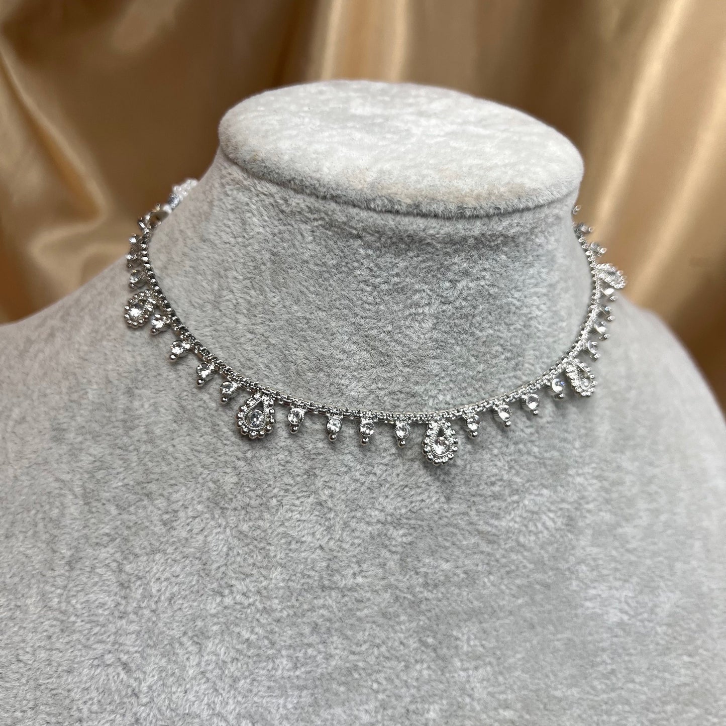 Light Weight Silver Necklace Only/ Unique Style/ Indian/ Pakistani/Fashion Jewellery/ Gift for Women