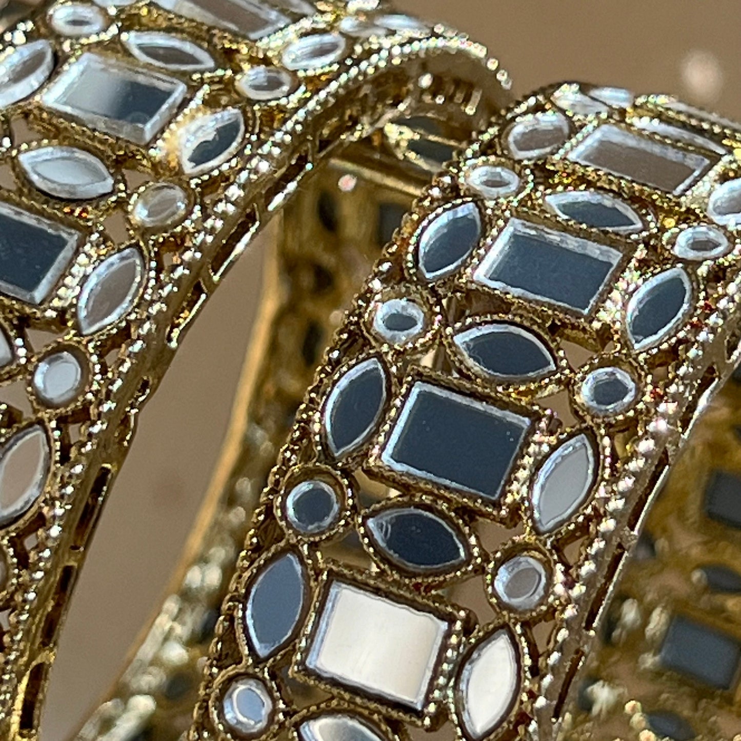 Mirror Bangle (Pair)/Indian/ Pakistani/Jewelley/ Fashion Bracelet