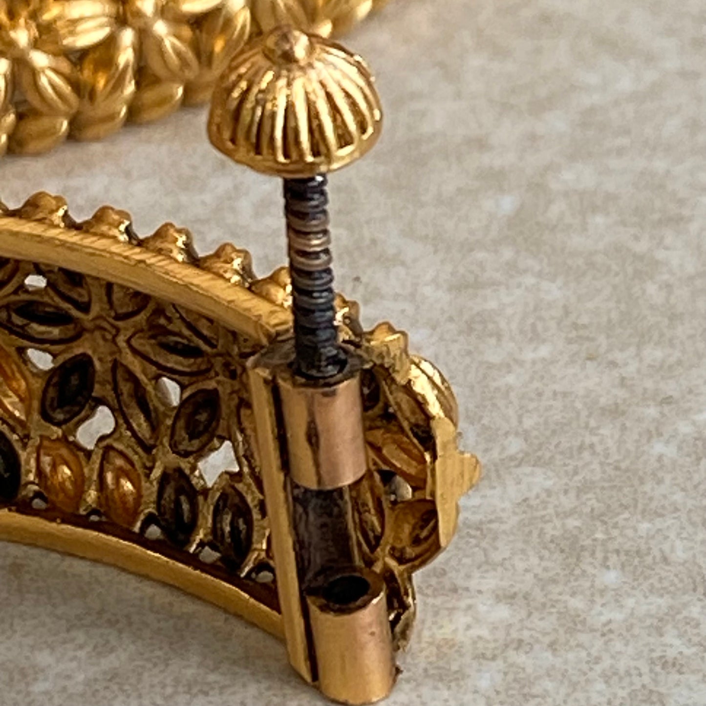 2.4 Matt Gold Screw On Single Bangle/ Statement Piece Set of 2/Indian/ Pakistani/Jewelley/ Fashion Bracelet (Slightly Imperfect)