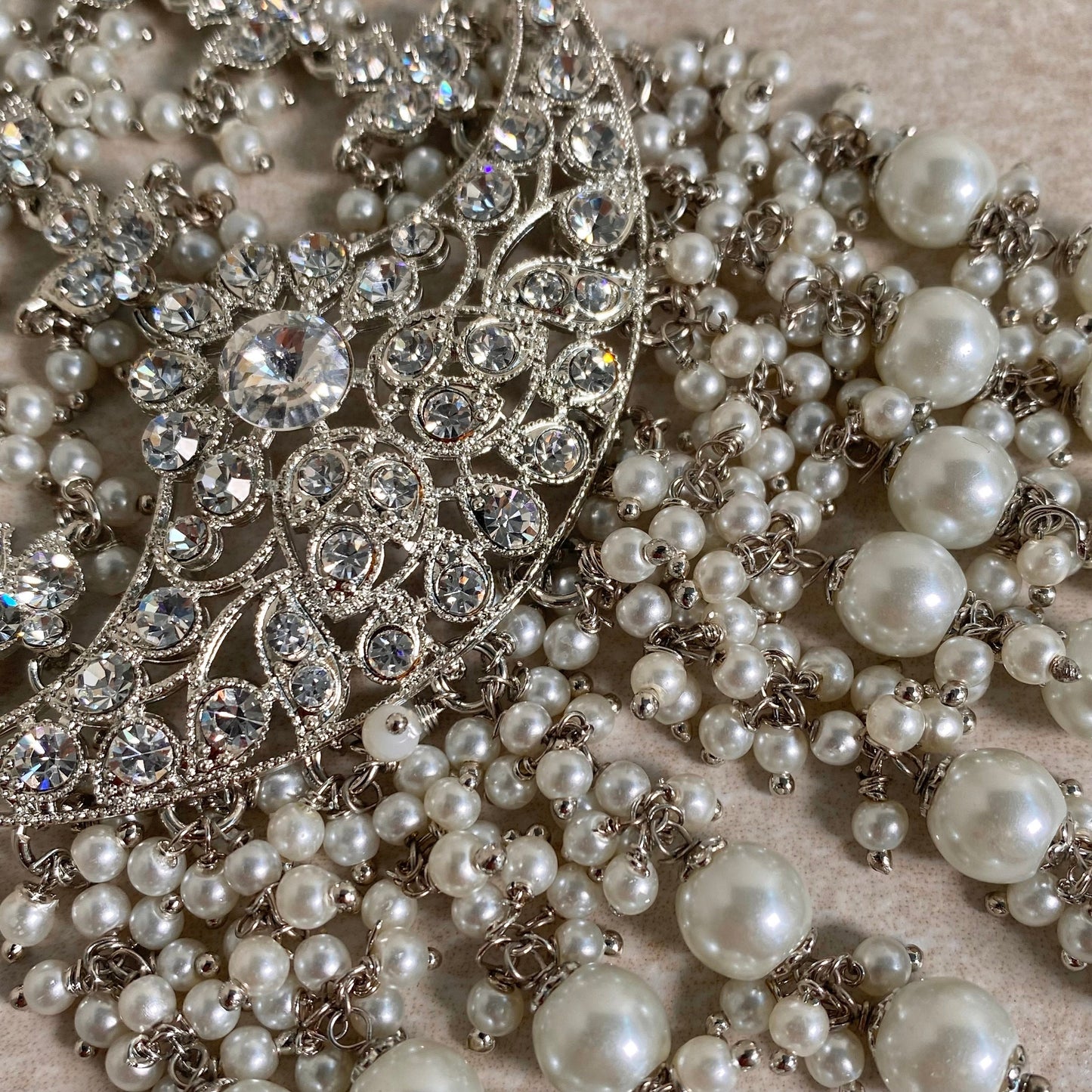 Silver Jhumar/ Passa/ Indian/ Pakistani Style/Headpieces/Jhoomar