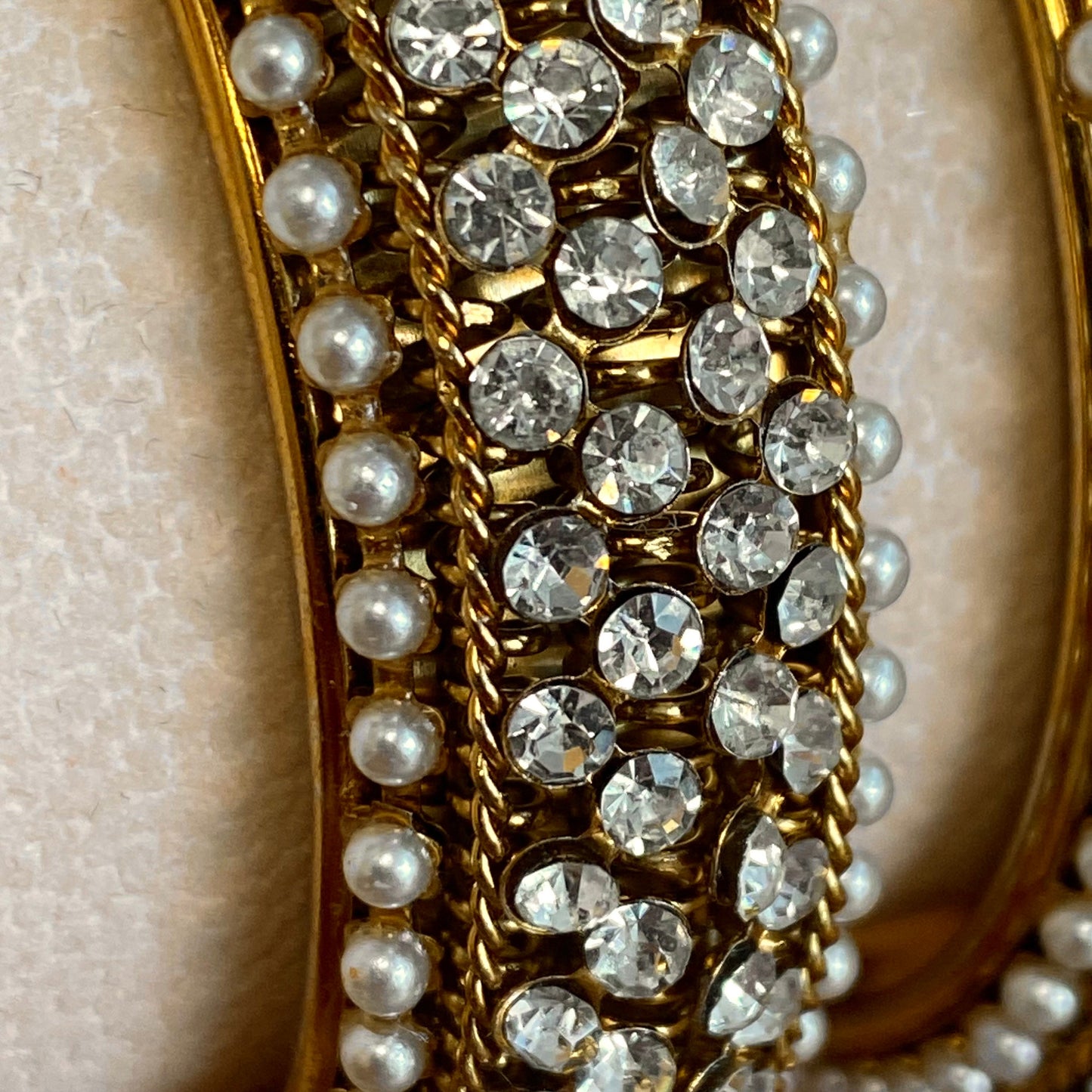2.2 Gold and Silver Single Bangle/ Statement Piece Set of 2/Indian/ Pakistani/Jewelley/ Fashion Bracelet/ Clear