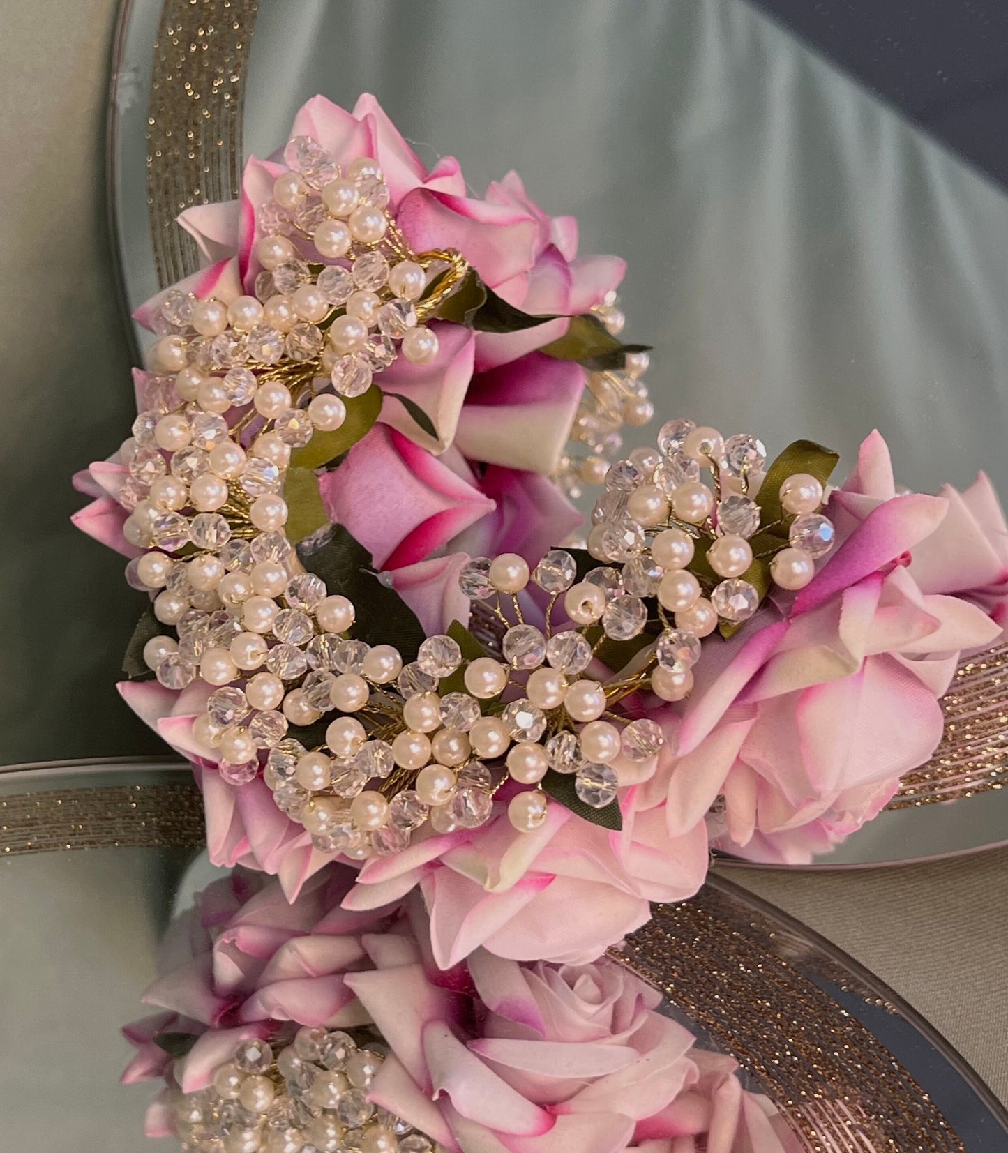 Ladies Floral Bun Gajra Artificial Flower Accessory - Purple/ Unique Style/ Indian/ Pakistani/Fashion Jewellery/ Gift for Women