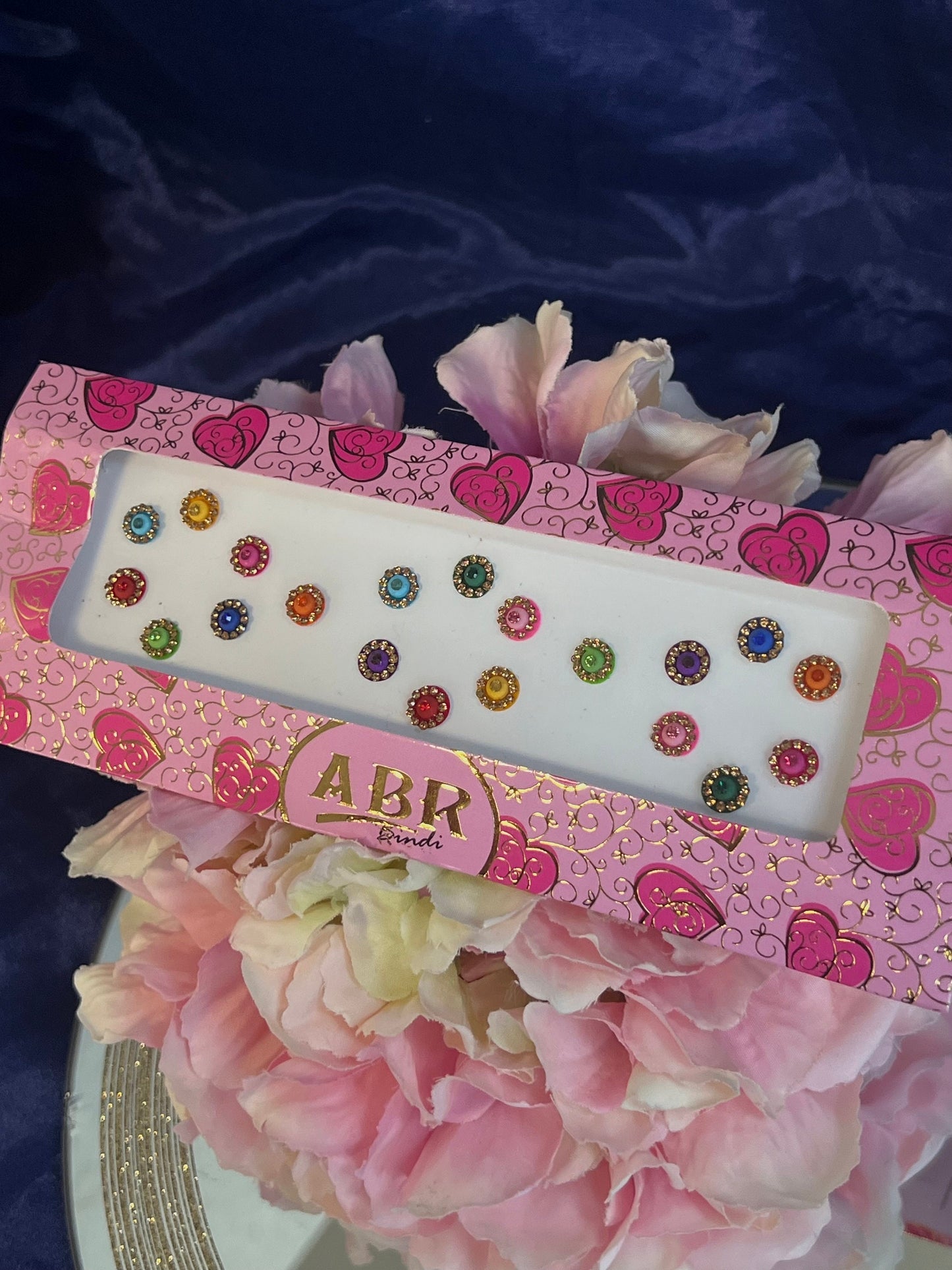 Multicolour Medium Round Bindi Pack /Bindiya/ Chanlo/ Indian Accessory/ Forehead