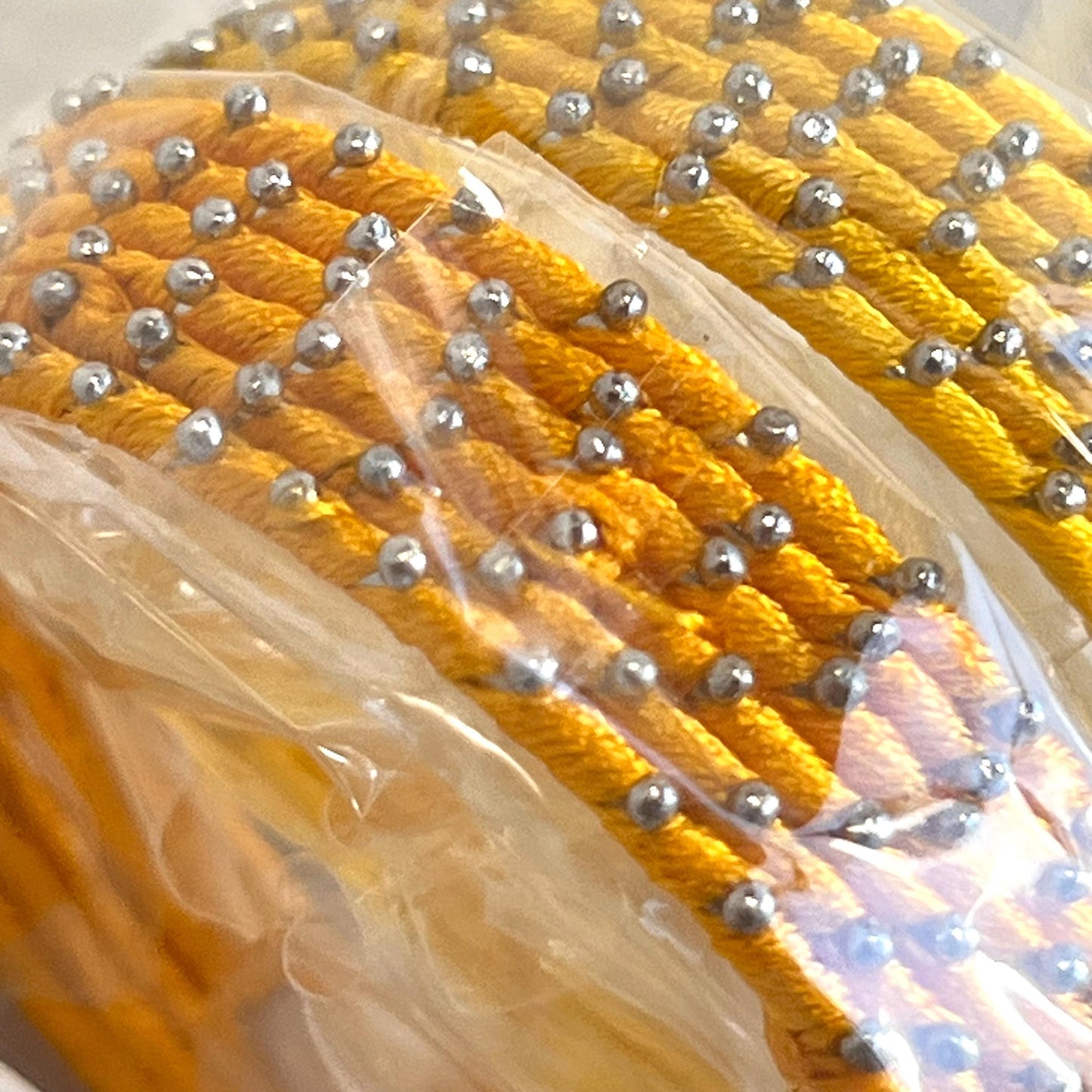 Yellow Shades/Thread Coloured Bangle Block/ Indian/ Pakistani Bangles/ 2.6 Small Bangles/ 6 single colours in pack