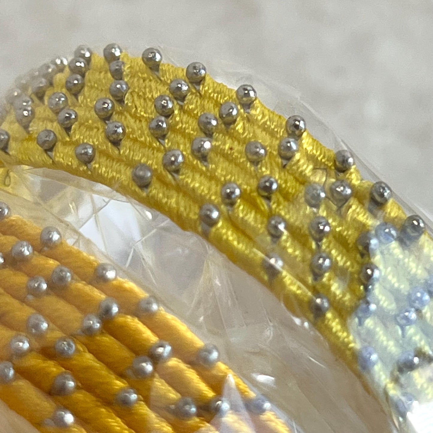 Yellow Shades/Thread Coloured Bangle Block/ Indian/ Pakistani Bangles/ 2.6 Small Bangles/ 6 single colours in pack