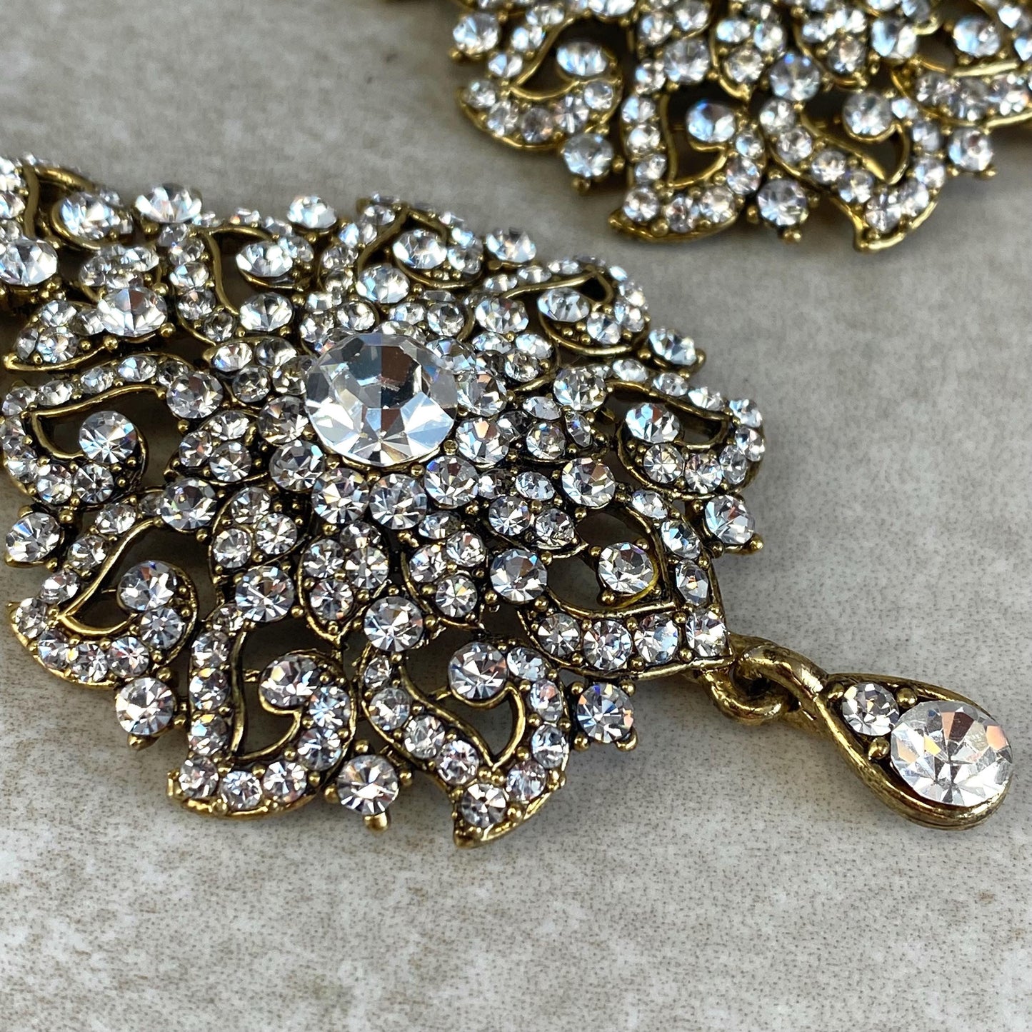 Large Earring - Clear/ Fashion Jewellery/ Gift for Women/Indian/Pakistani style