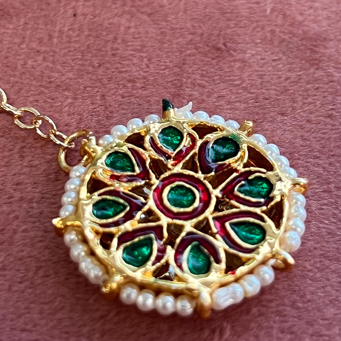 Kundan Tikka/ Tikli/ Indian/ Pakistani Fashion Jewellery/Maang Tikkas