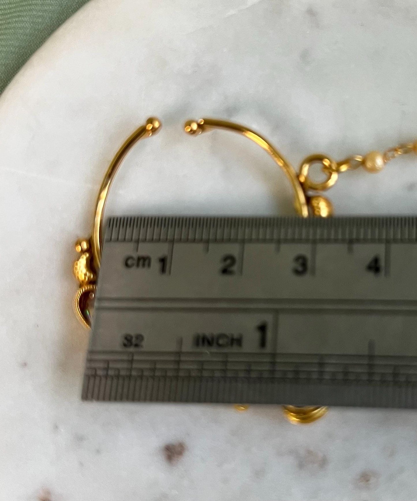 Bright Gold Non-Piercing Nose Ring Pearly Chain Included/ Fashion Jewellery/ Gift/ Indian/Nath /Indian Nose Jewellery/Slide Type Nose Ring