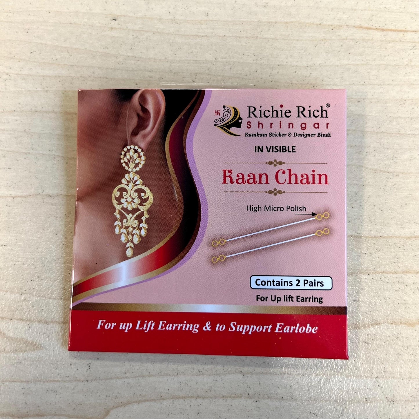 Multipack Support for Earring and Tikka Bridal Essential Indian Pakistani Wedding Maang Tikka Earring Sensitive Skin Invisable Must Have Kit