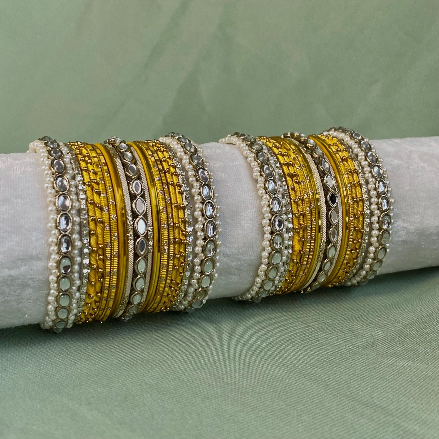 Small Golden Bangle Set/Indian/ Pakistani/Jewelley/ Fashion Bracelet
