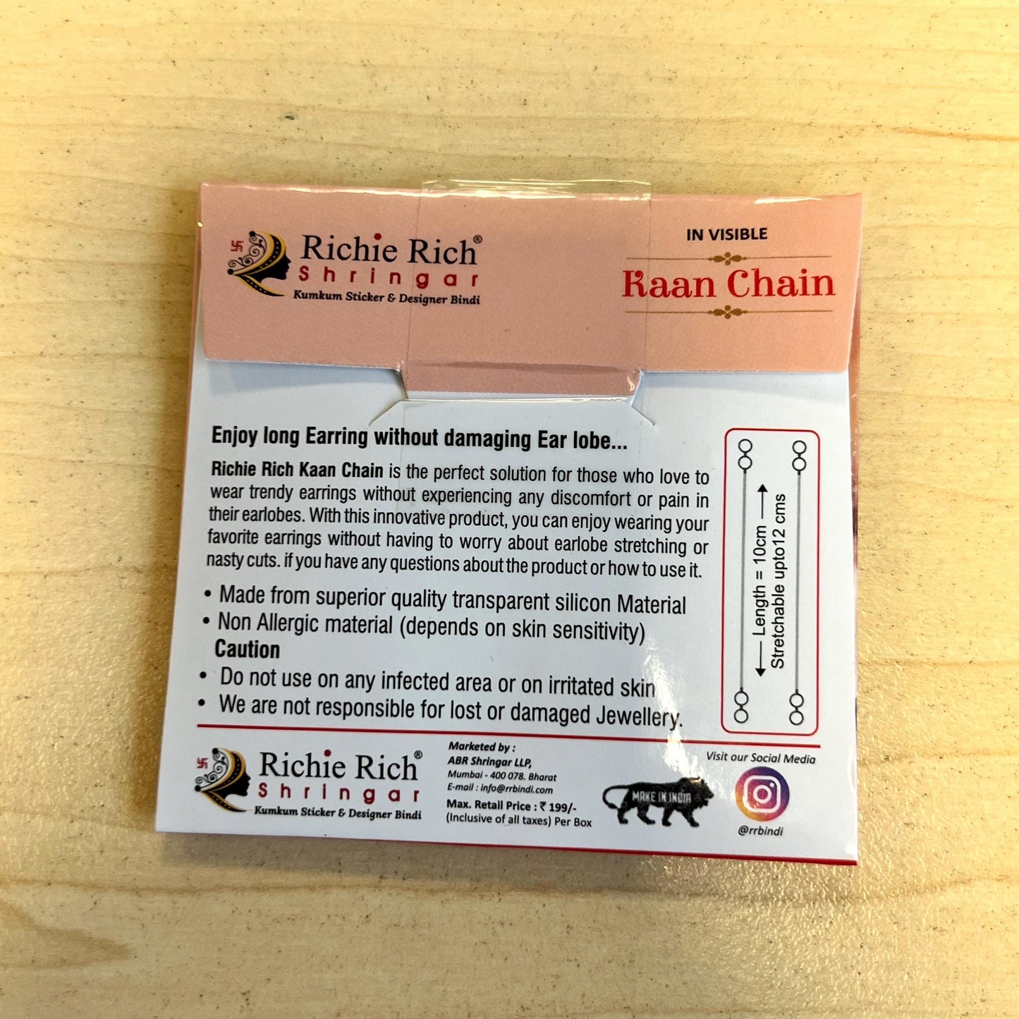 Multipack Support for Earring and Tikka Bridal Essential Indian Pakistani Wedding Maang Tikka Earring Sensitive Skin Invisable Must Have Kit