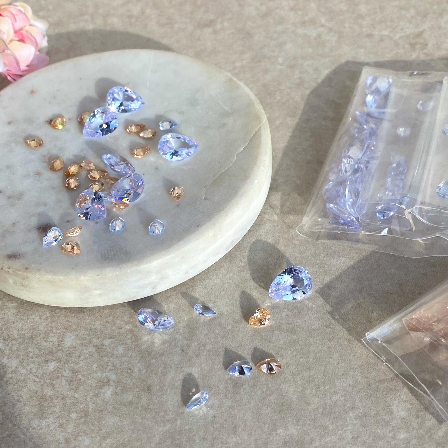 Zircon Crystal Clear Champagne Jewellery Making High Quality Sparkly Fashion Design Jewellery Tear Drop Stones Arts Craft Project
