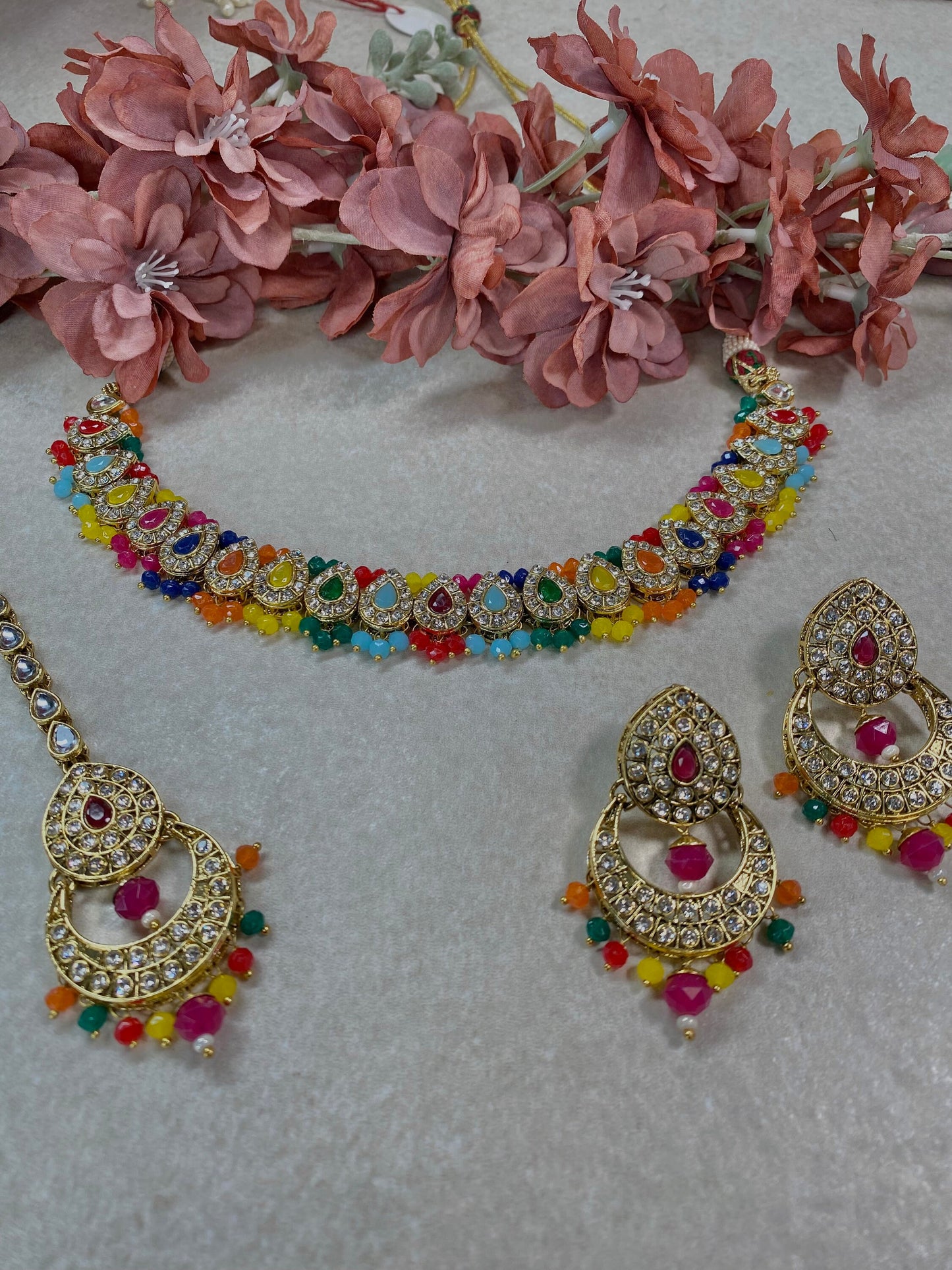 Multicolour Necklace Set