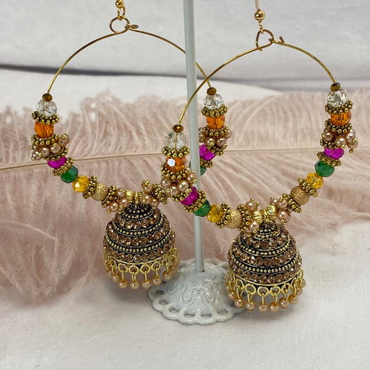 Mehndi Night Hoop Earrings