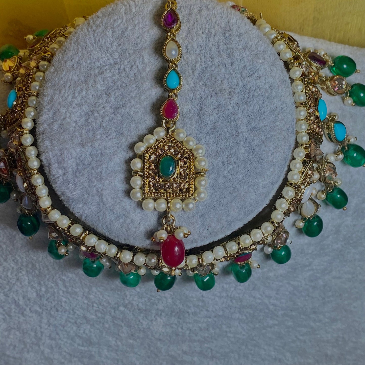 Multicolour Indian Choker Set