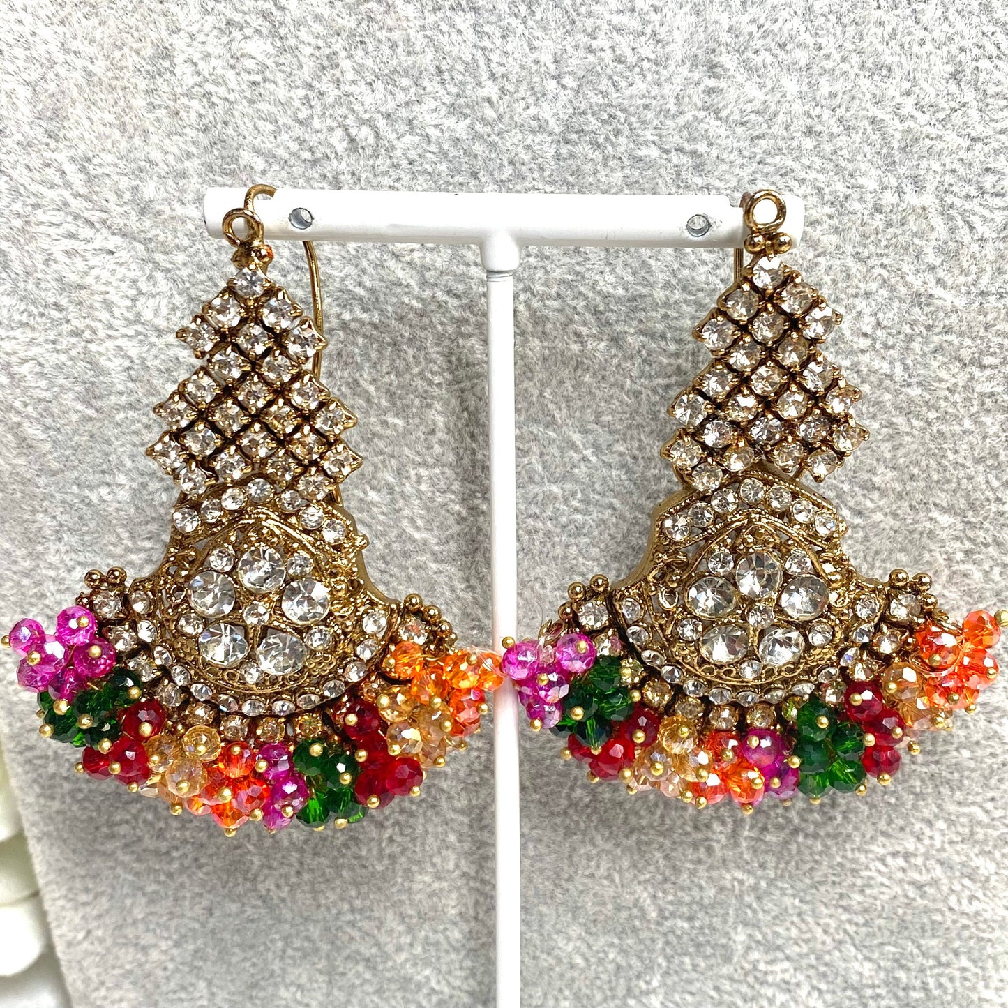 Pearl Necklace Set  - Multicolour Earring/ Tikka/ Tikli/ Indian/ Pakistani/Fashion Jewellery/ Gift for Women/Mendhi/Haldi