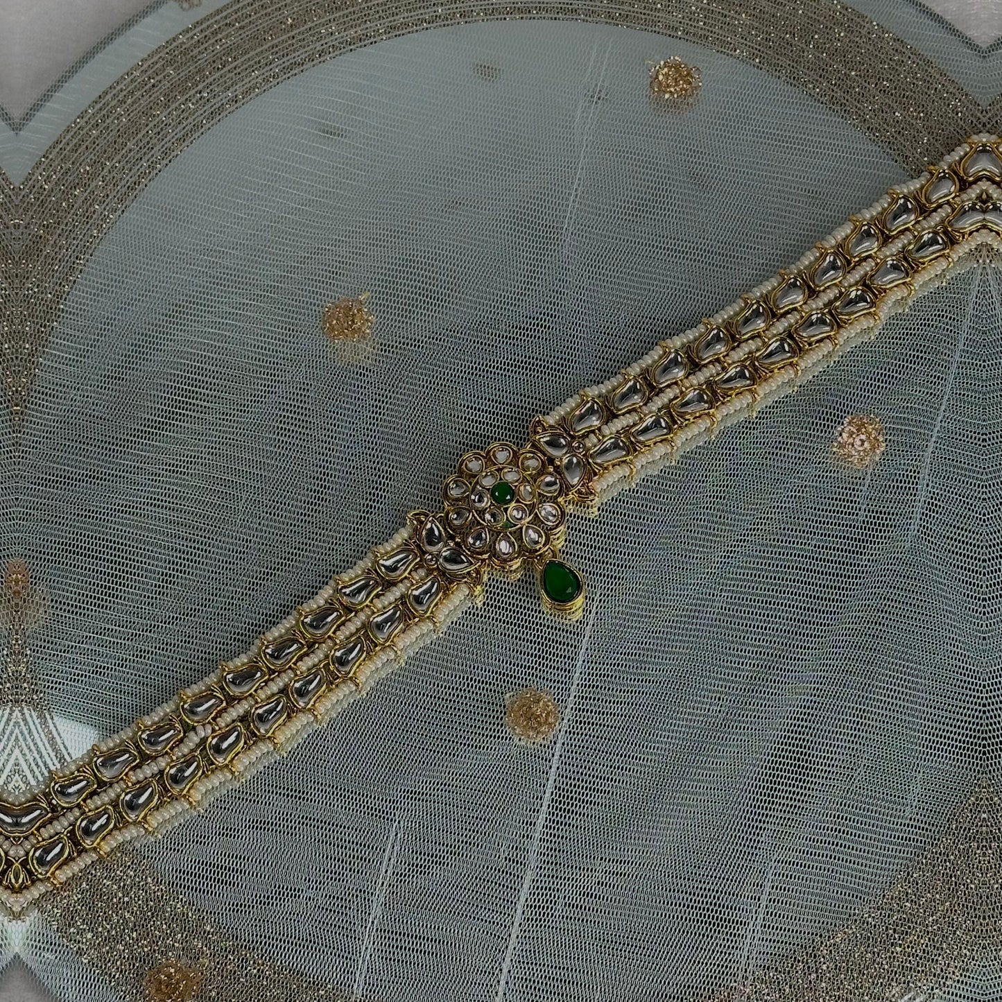 Kundan Headband /Indian/Pakistani/Fashion Jewellery/ Bridal Forehead Jewellery Headpiece/Bollywood /phoolpatti