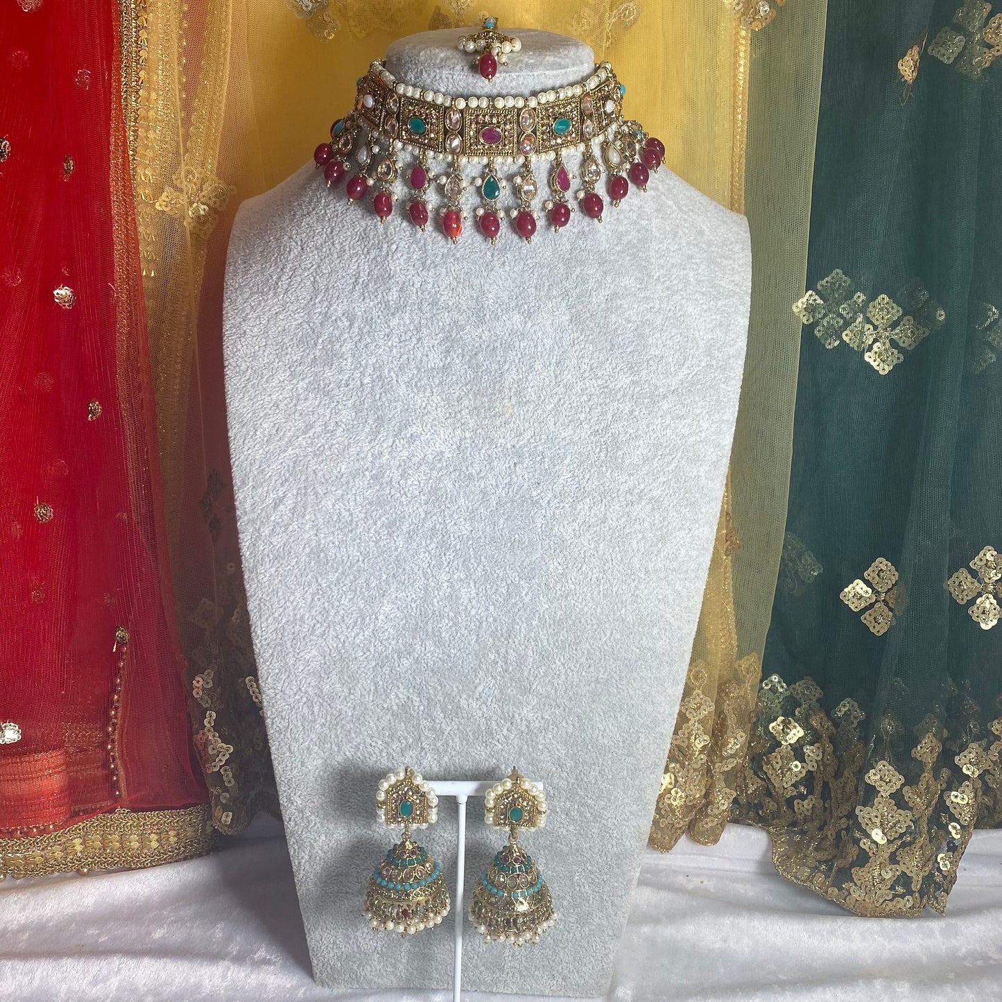 Multicolour Indian Choker Set