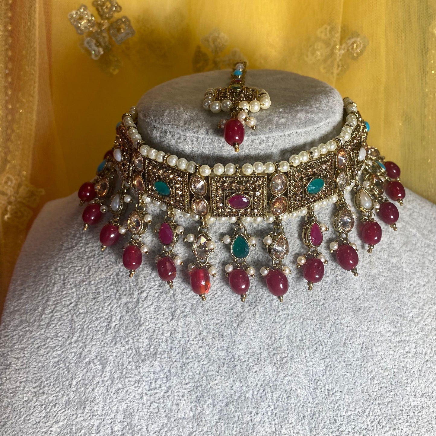 Multicolour Indian Choker Set