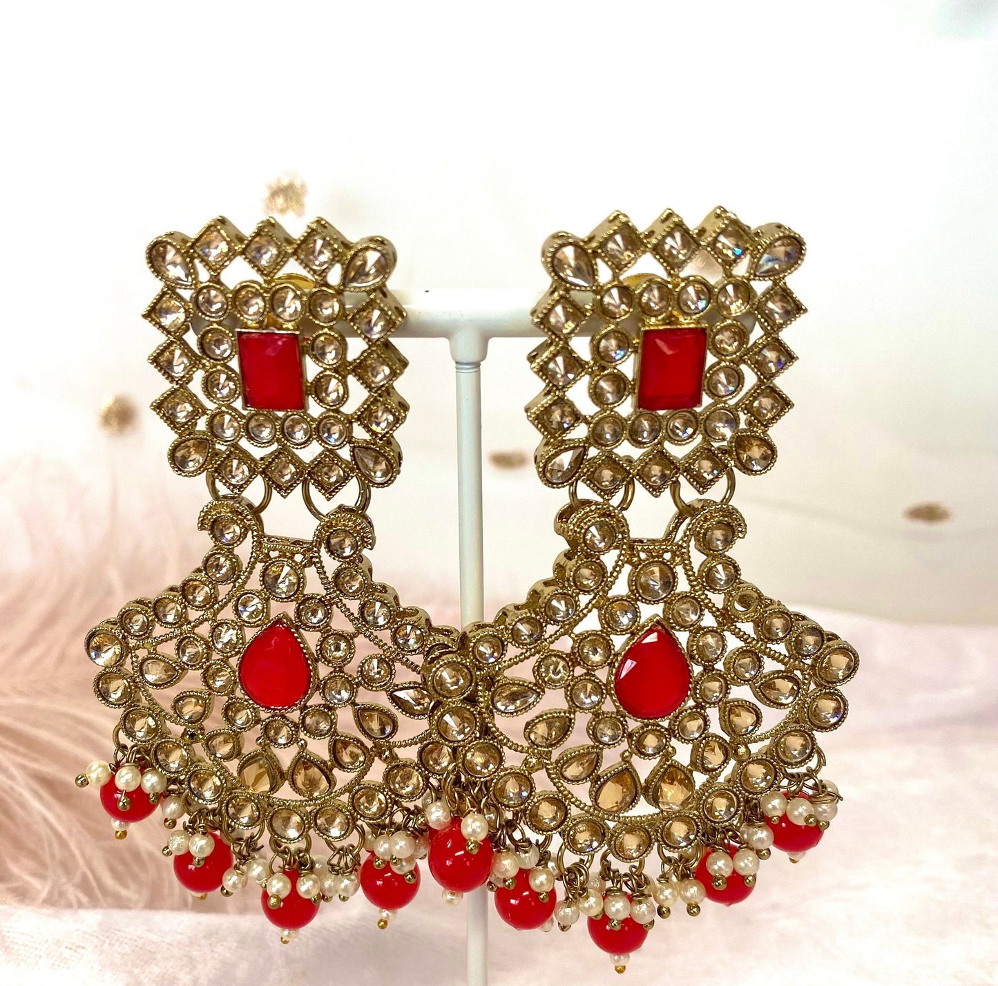 Chunky Bridal Champagne Choker Set Indian/ Pakistani Style/ Wedding/ Fashion Jewellery/ Necklace set