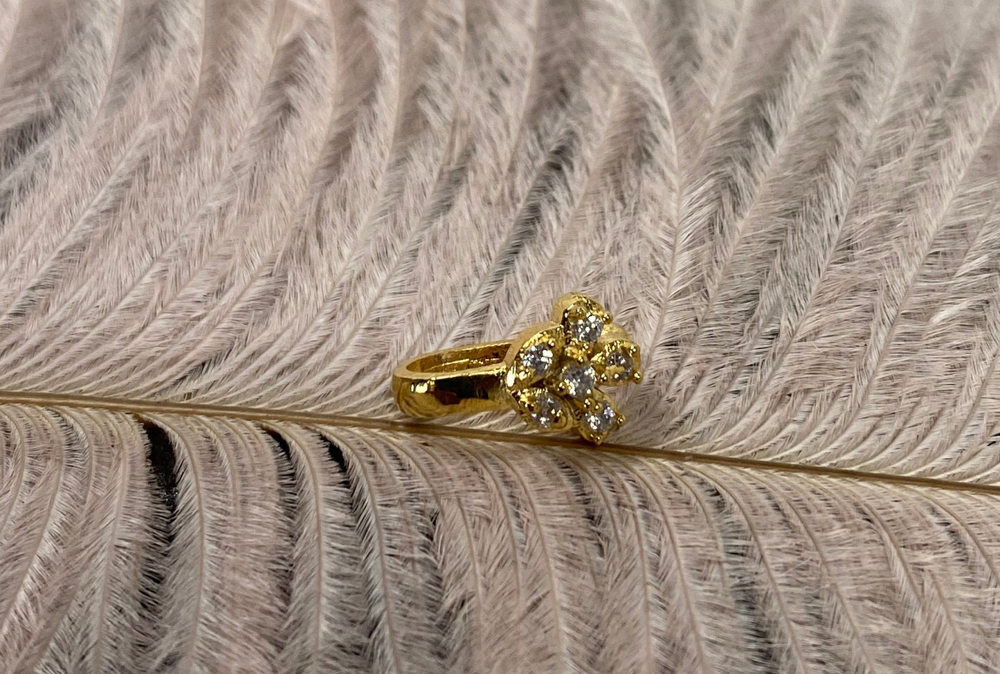 Small Golden Nose Ring - Non-Piercing/ Fashion Jewellery/ Gift for Women/Indian/Pakistani style/Nath /Indian Nose Jewellery