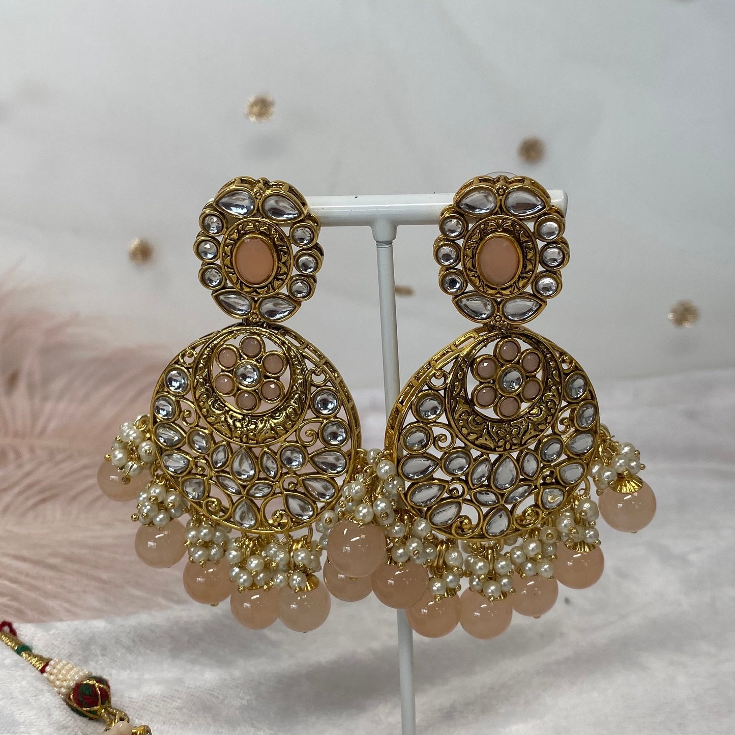 Faux Kundan Choker Set Earring/ Tikka/ Tikli/ Indian/ Pakistani/Fashion Jewellery/ Gift for Women/betterphoto