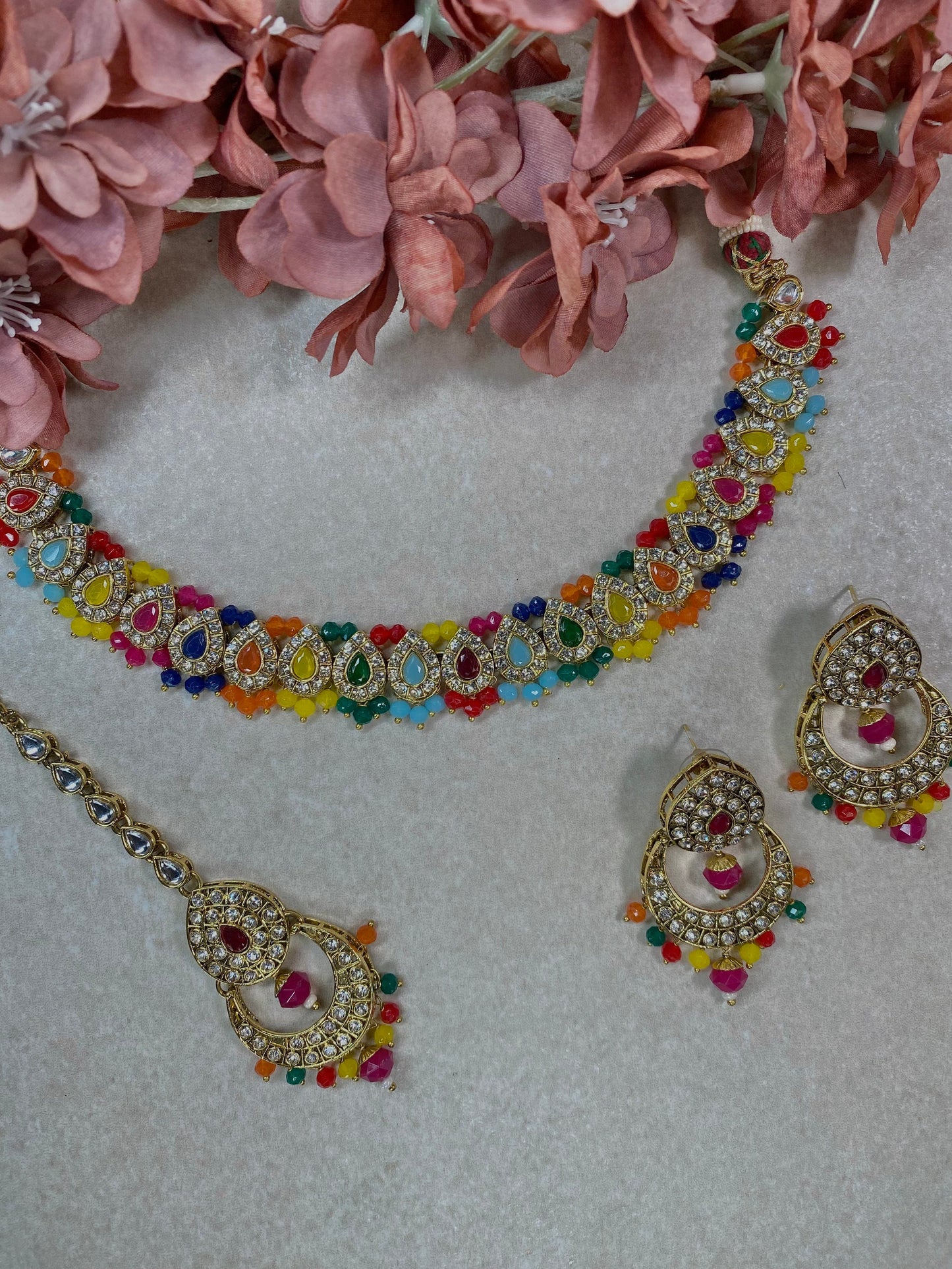 Multicolour Necklace Set