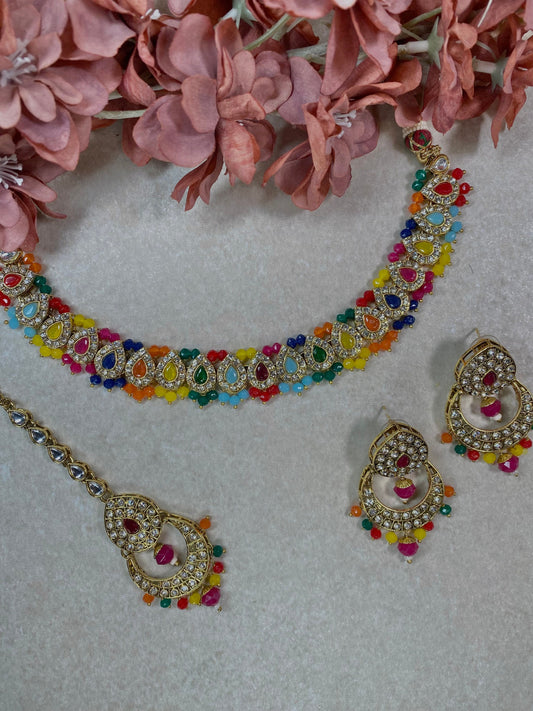Multicolour Necklace Set