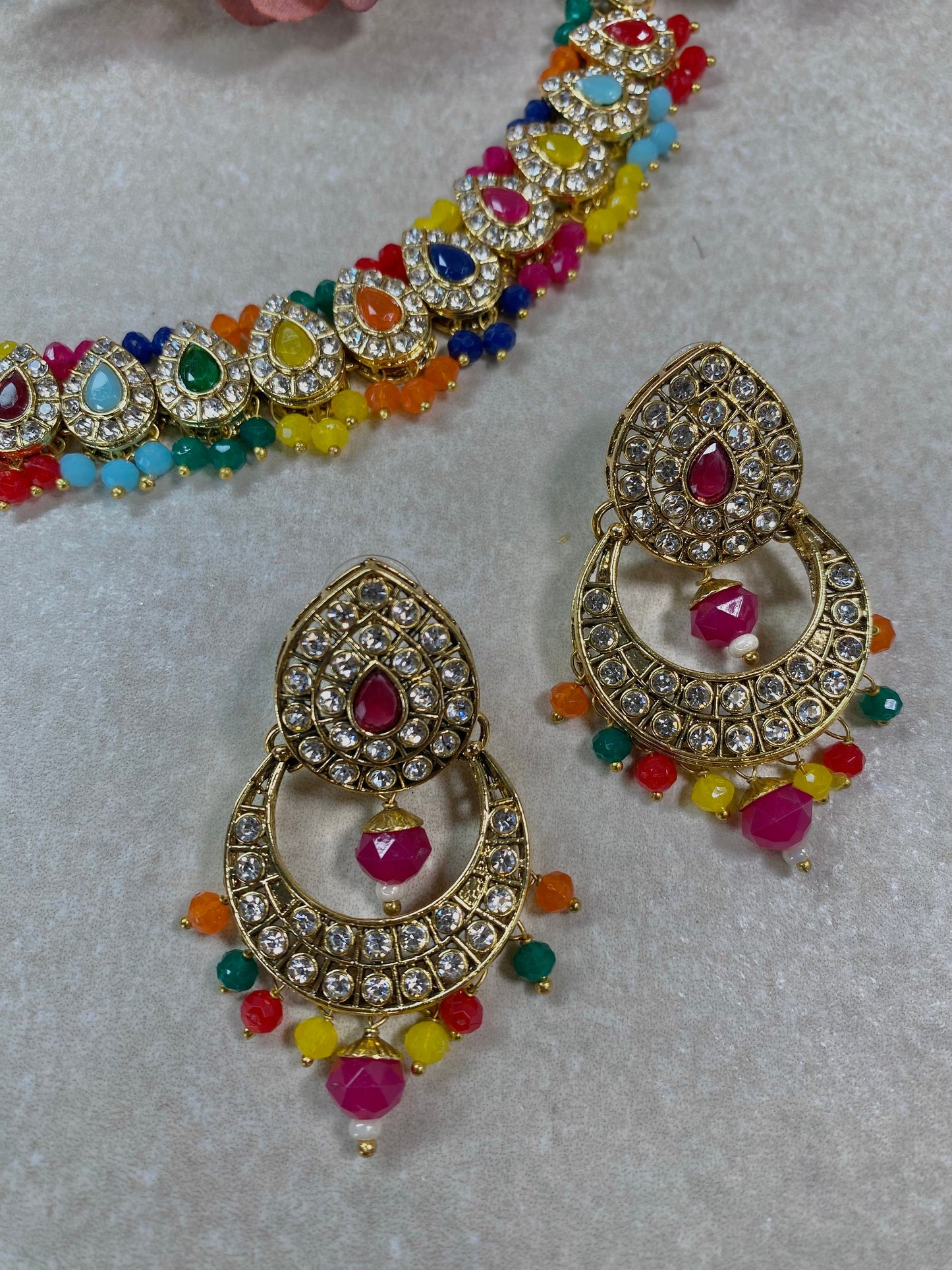 Multicolour Necklace Set
