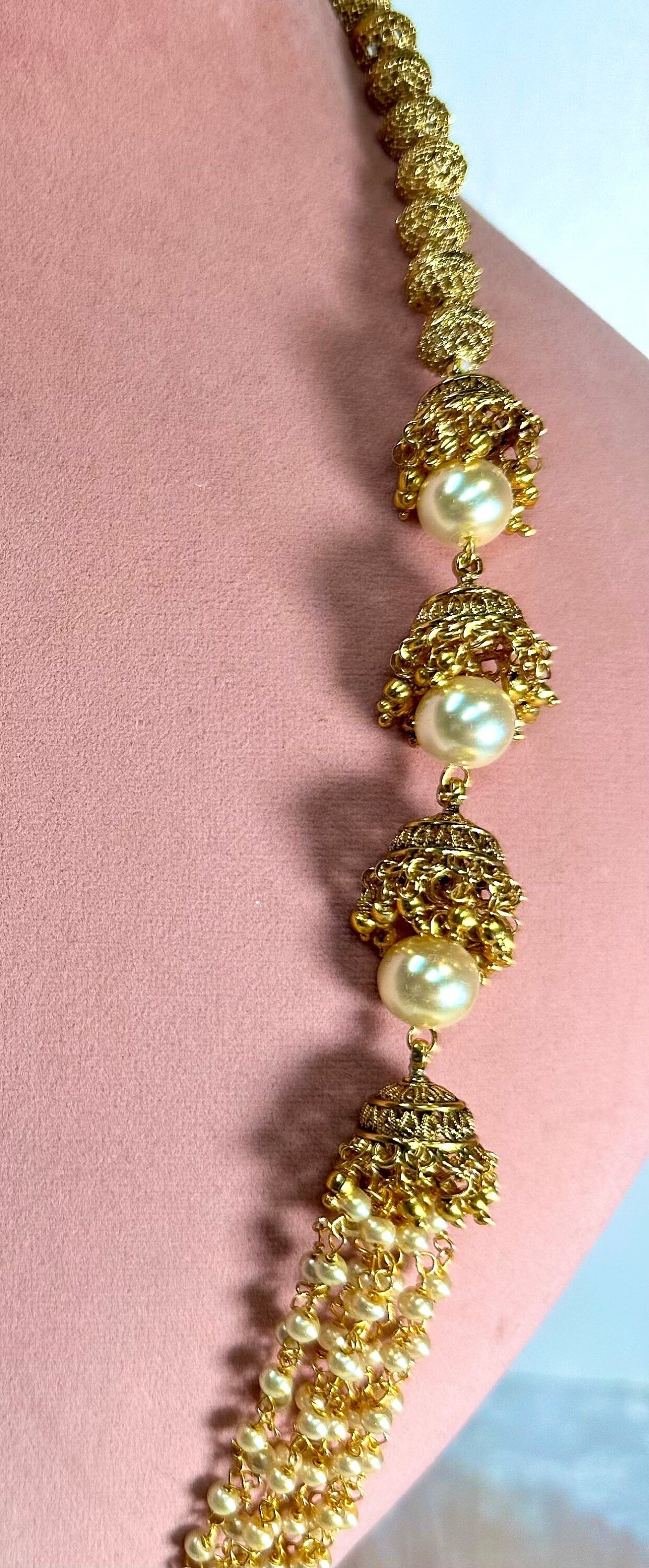 Long Bright Gold Necklace