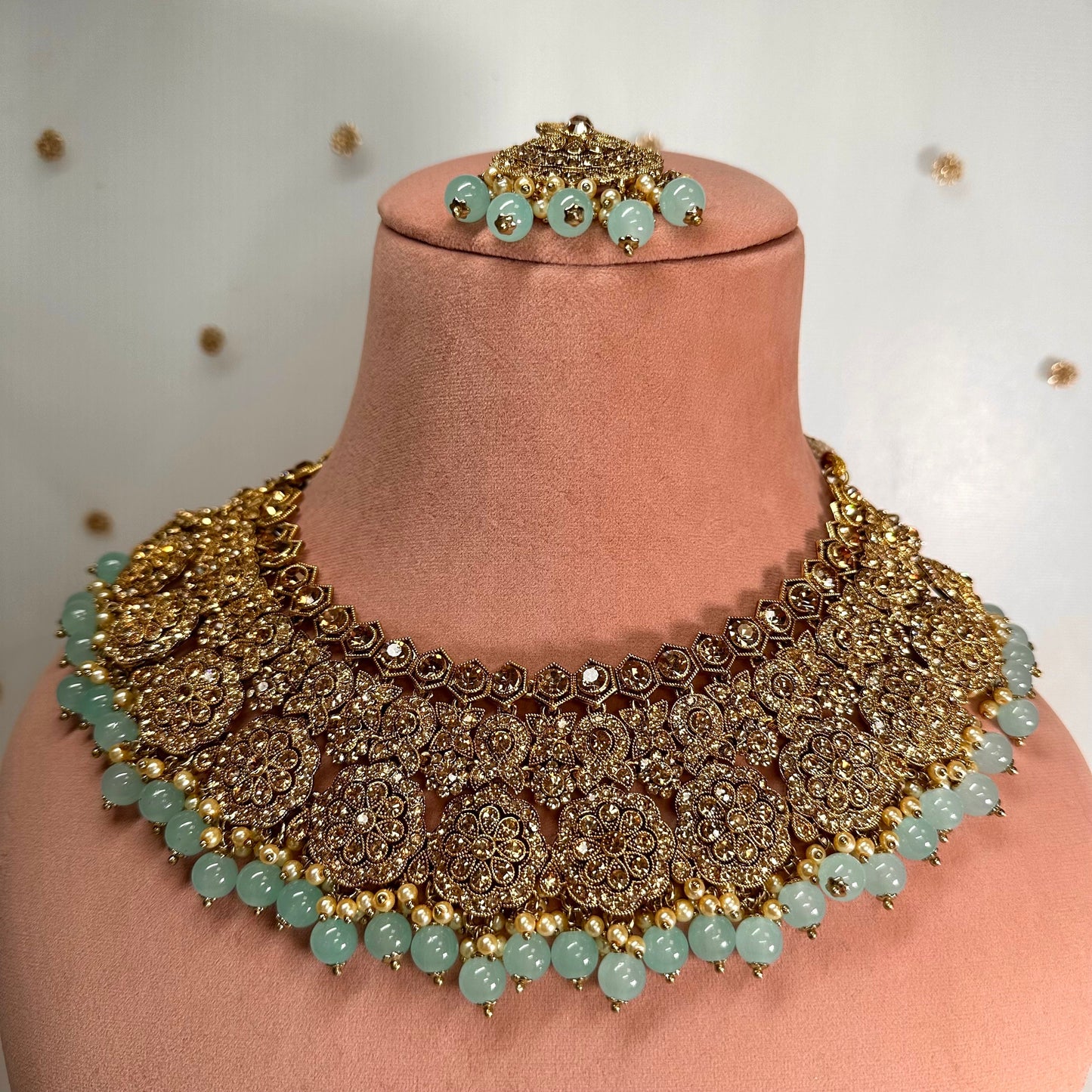 Light Blue Necklace Set