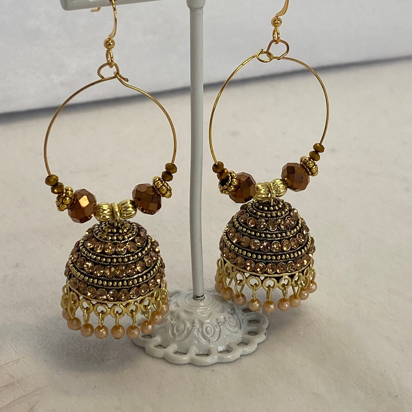Hoop Jhumka Earrings/ Indian Style Earring/ Fashion Jewellery/ Gift for Women